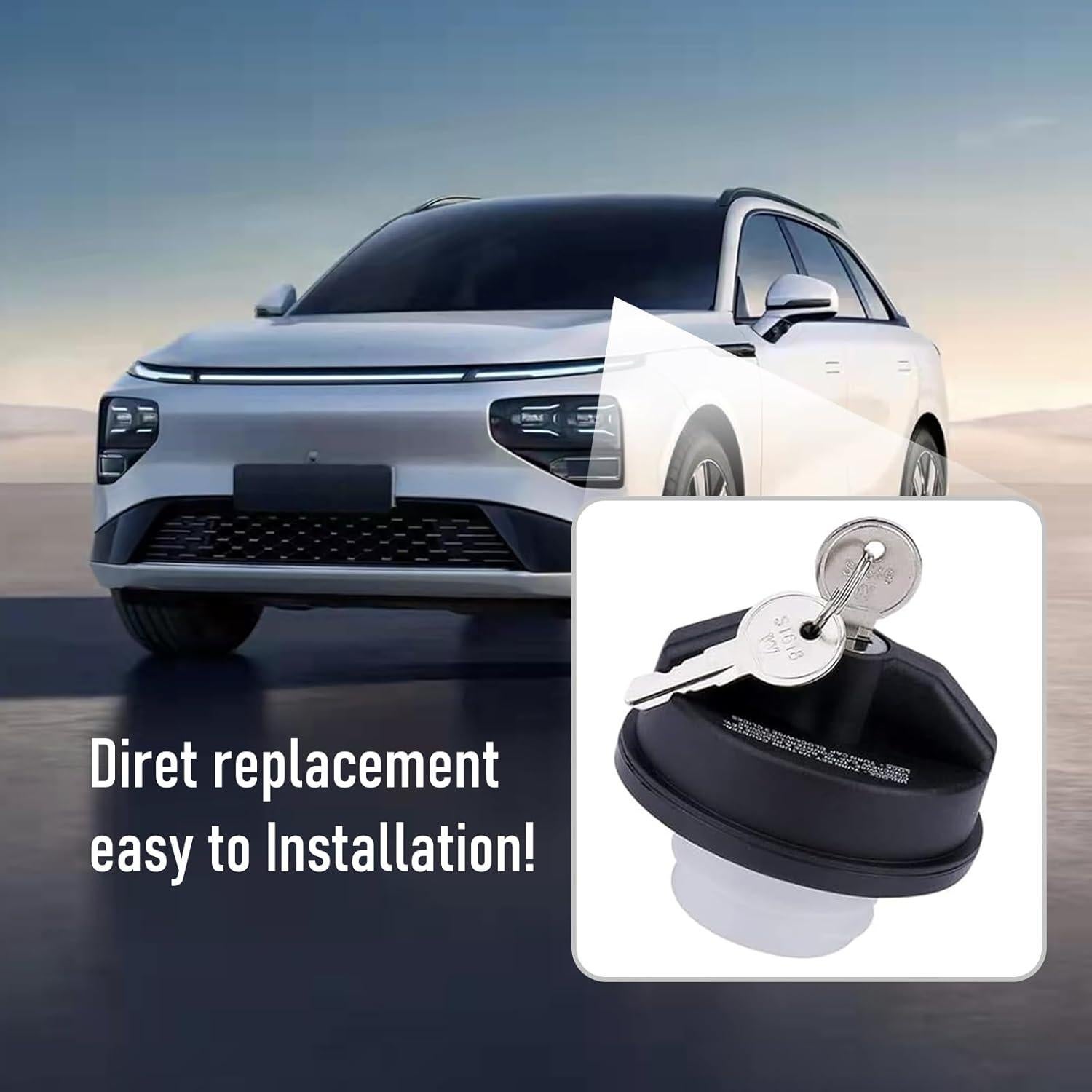 Cerradura de Tanque de Combustible UGSHY UGRYXG919BL-1PS Negro