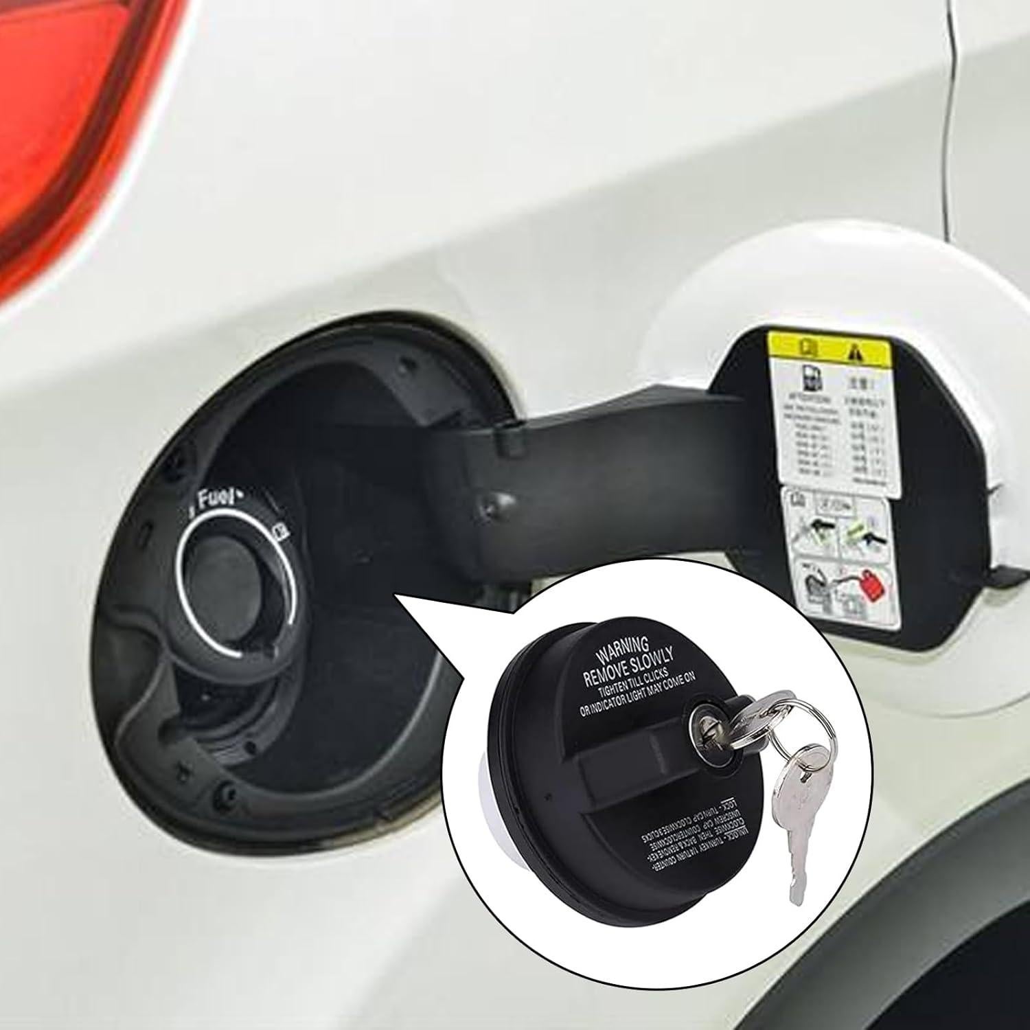 Cerradura de Tanque de Combustible UGSHY UGRYXG919BL-1PS Negro