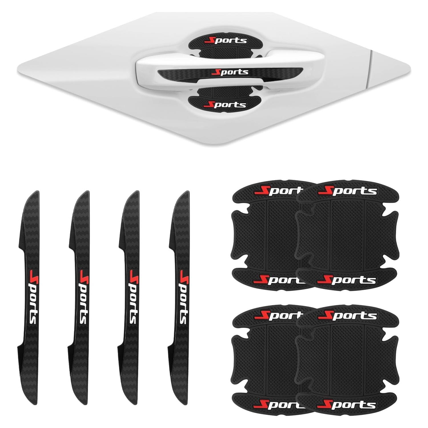 Kit de Protectores de Puerta de Coche YGDMD 8PCS PVC Negro