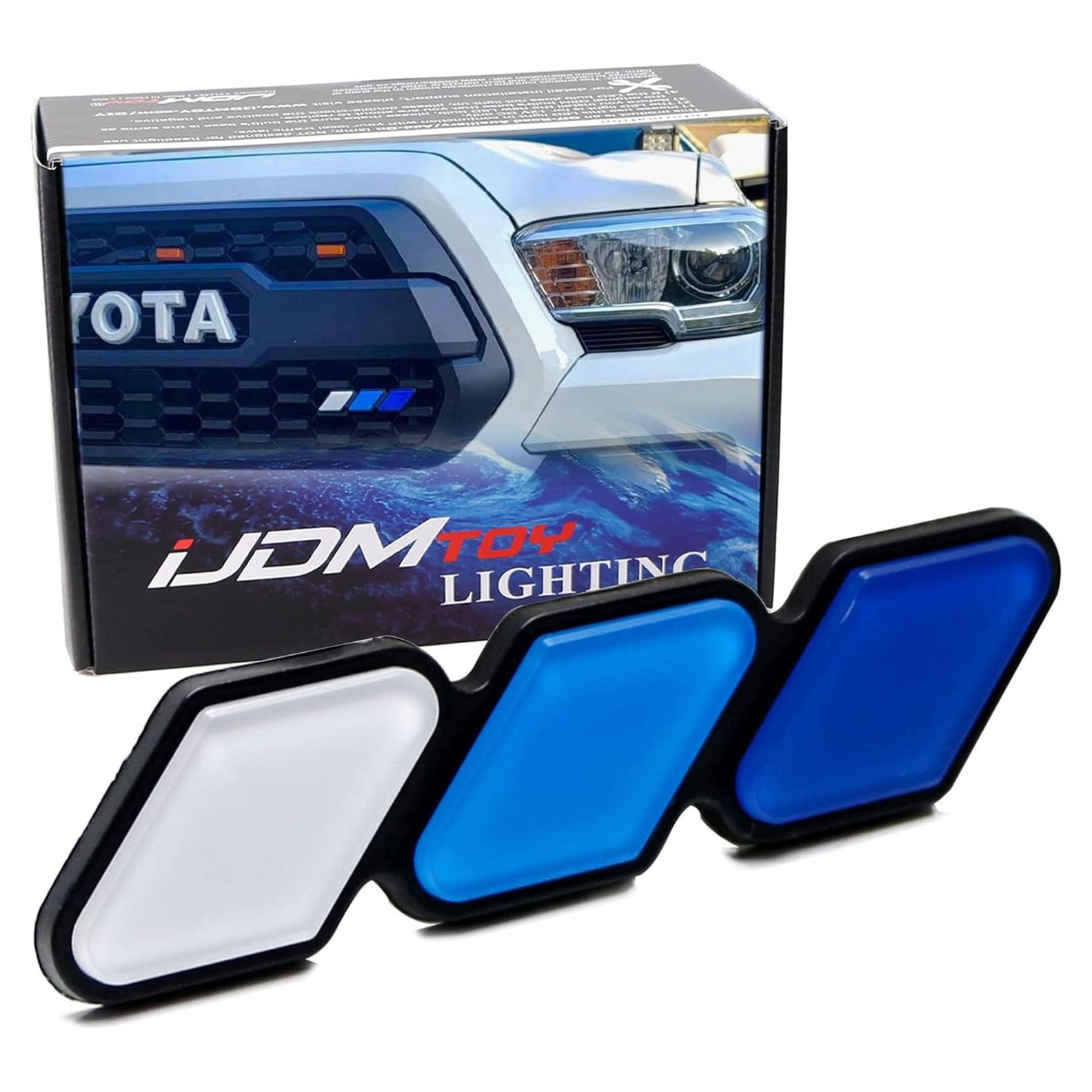 Insignia de Rejilla Retro iJDMTOY 3 Colores para Toyota