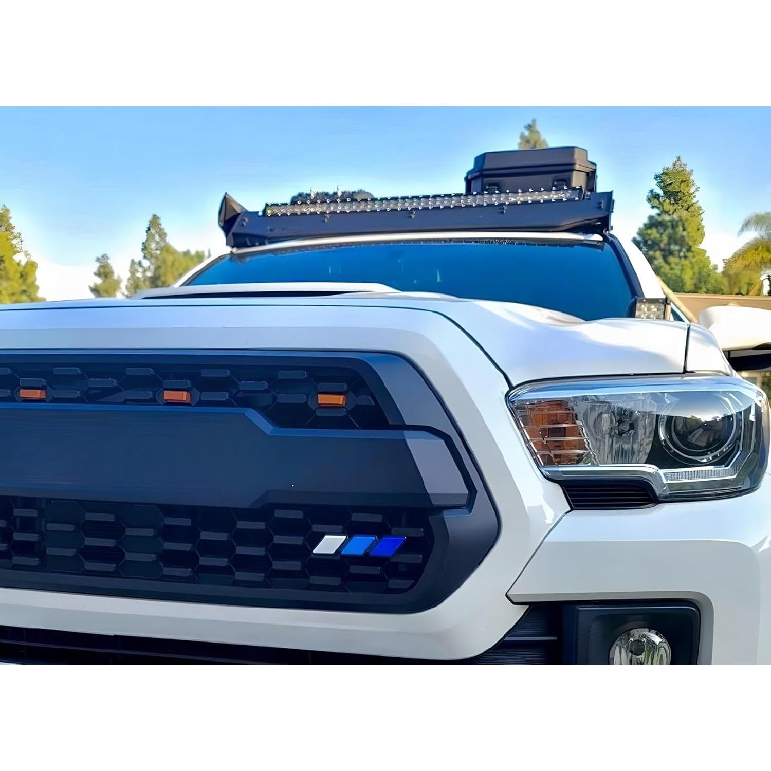 Insignia de Rejilla Retro iJDMTOY 3 Colores para Toyota