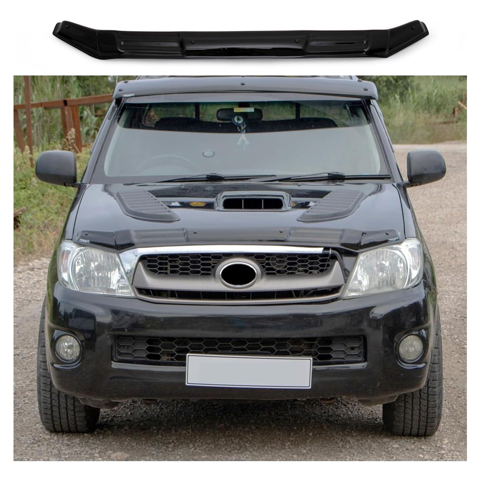Protector de Capó Negro Piano para Toyota Hilux 2006-2012