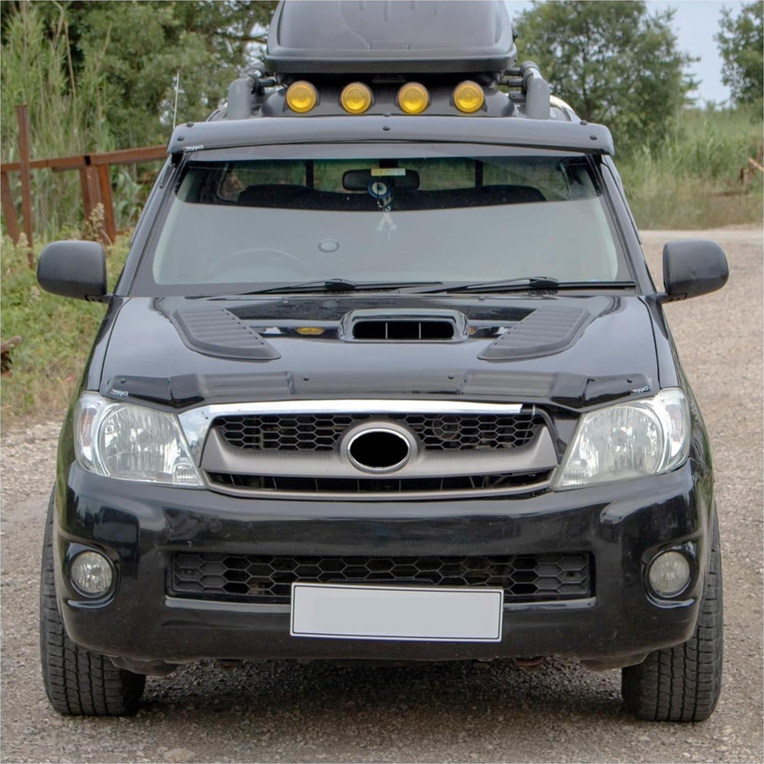 Protector de Capó Negro Piano para Toyota Hilux 2006-2012