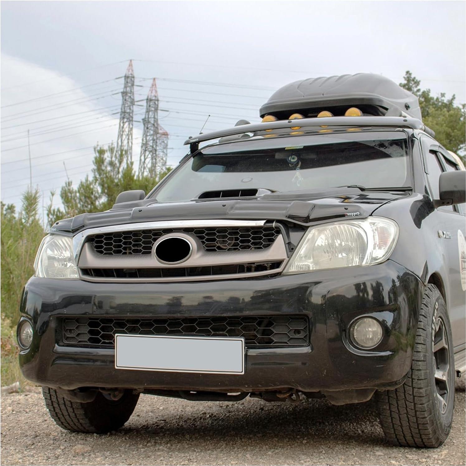 Protector de Capó Negro Piano para Toyota Hilux 2006-2012