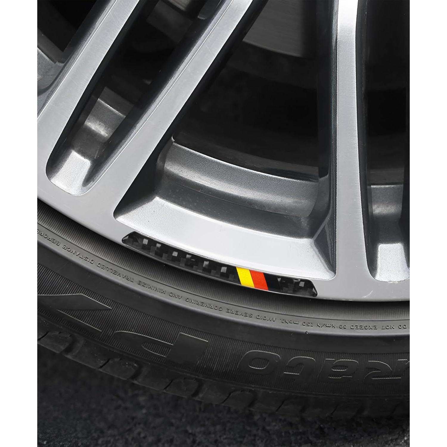 Calcomanías para Ruedas SCUARI 4 Piezas Fibra de Carbono 90x8mm