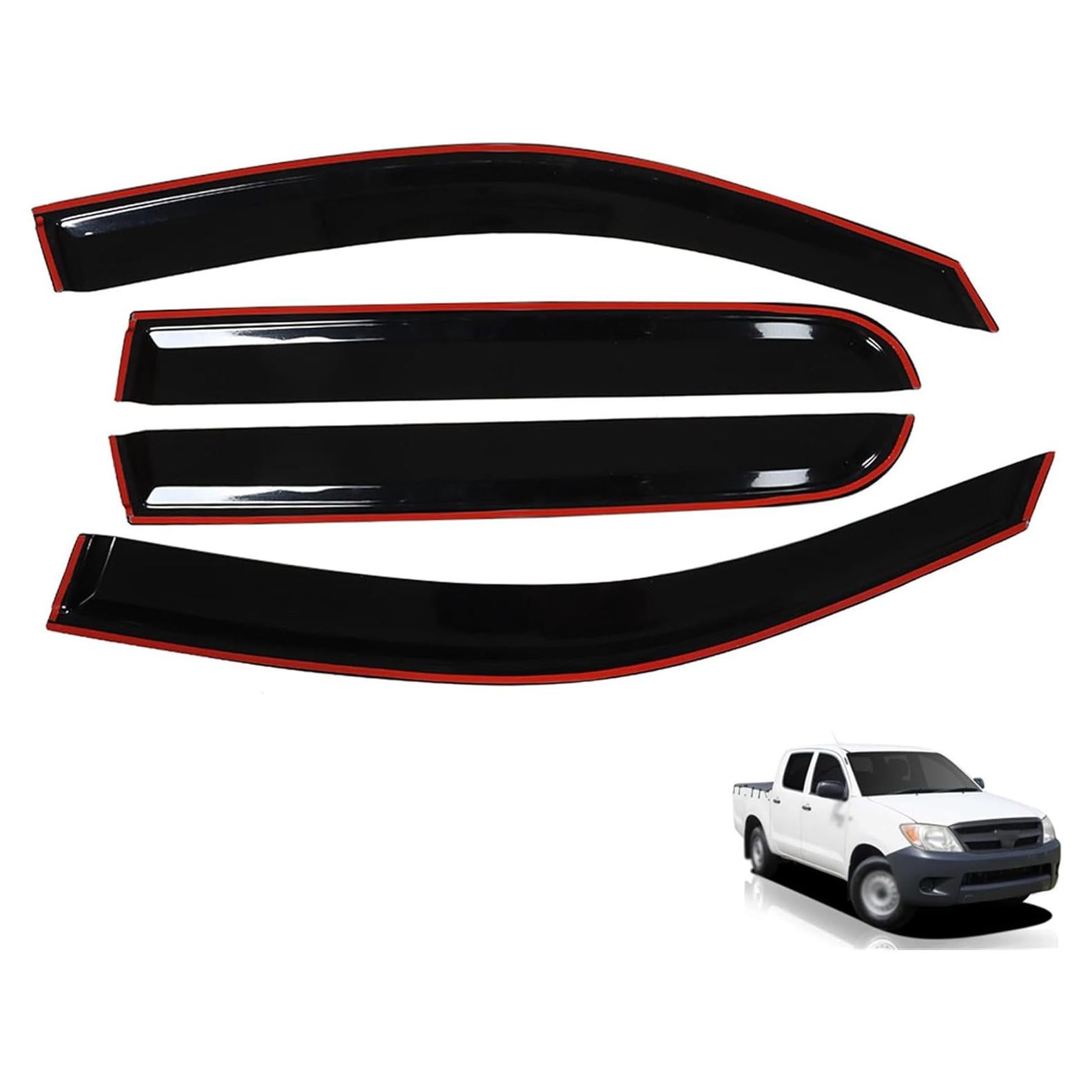 Deflectores de Ventana Nurniacl para Hilux 2005-2015 - 4 Pcs