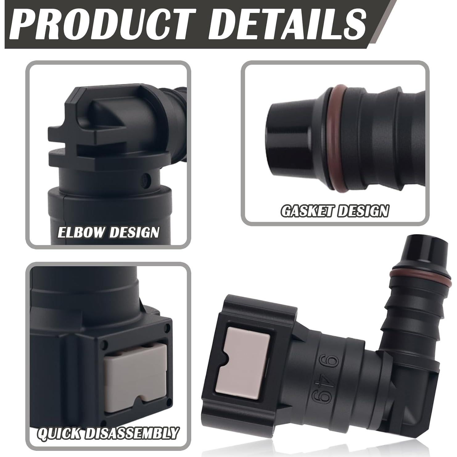 Conector de Línea de Combustible YGDMD 9.49-ID8 2PCS