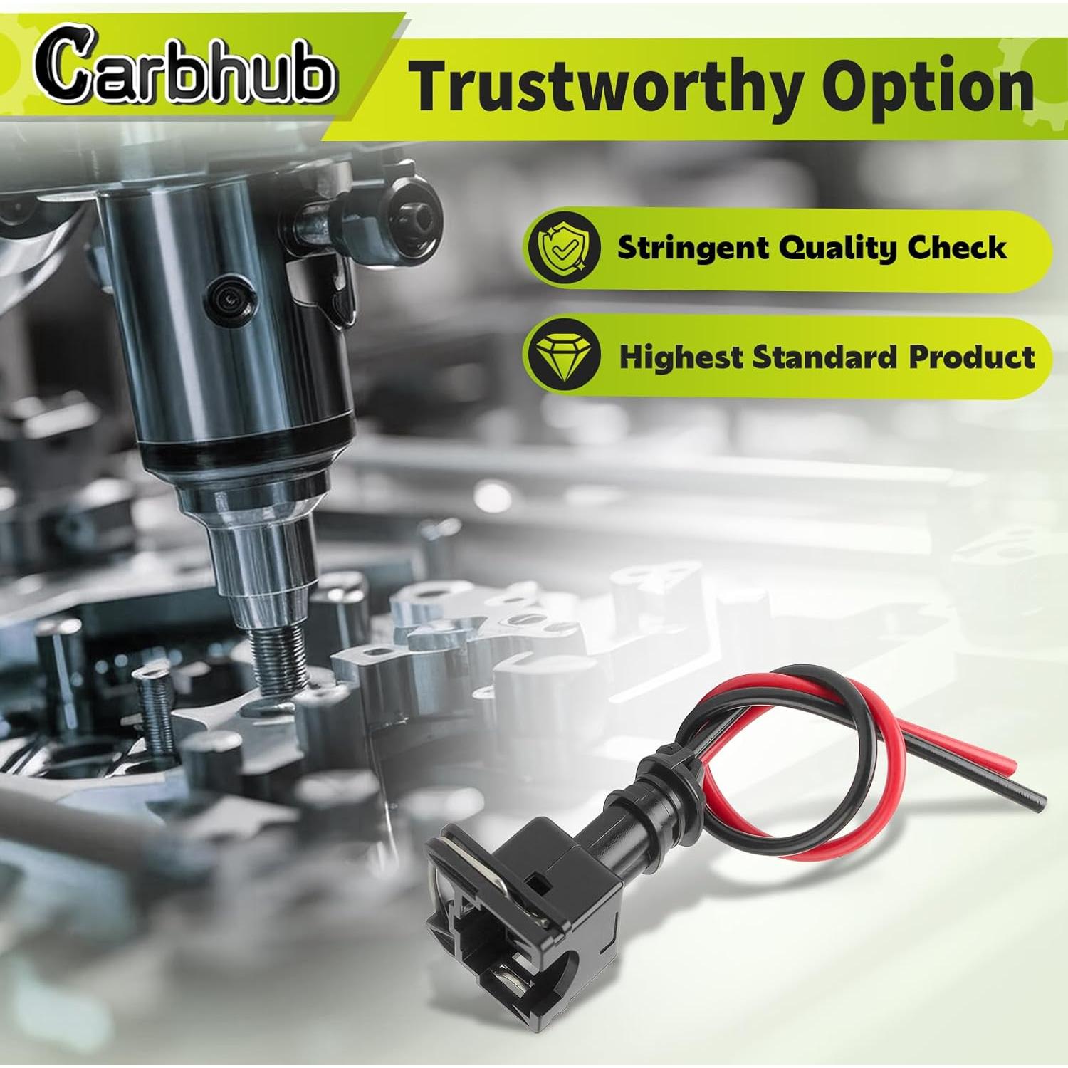 Conector de inyector de combustible Carbhub EV1-8 - 8 Pcs