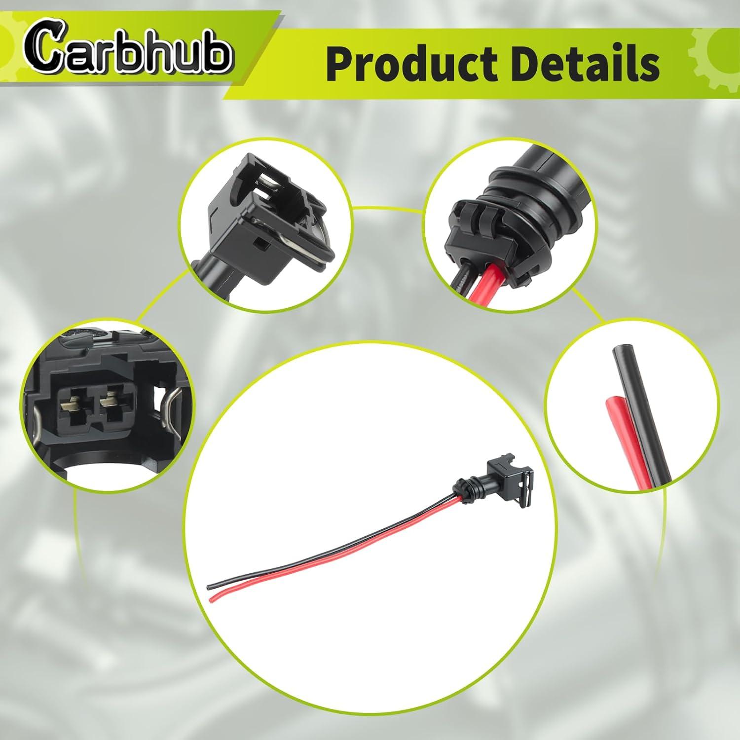 Conector de inyector de combustible Carbhub EV1-8 - 8 Pcs
