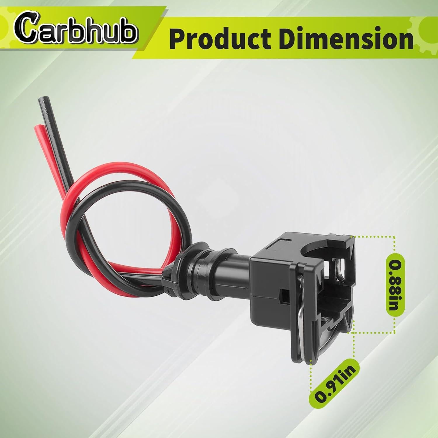 Conector de inyector de combustible Carbhub EV1-8 - 8 Pcs