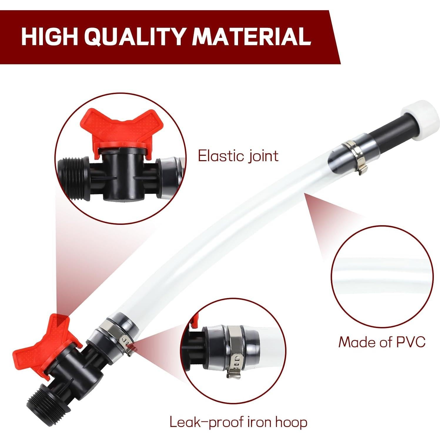 Kit de Manguera de Combustible Ongfuwu con Válvula y Curvador