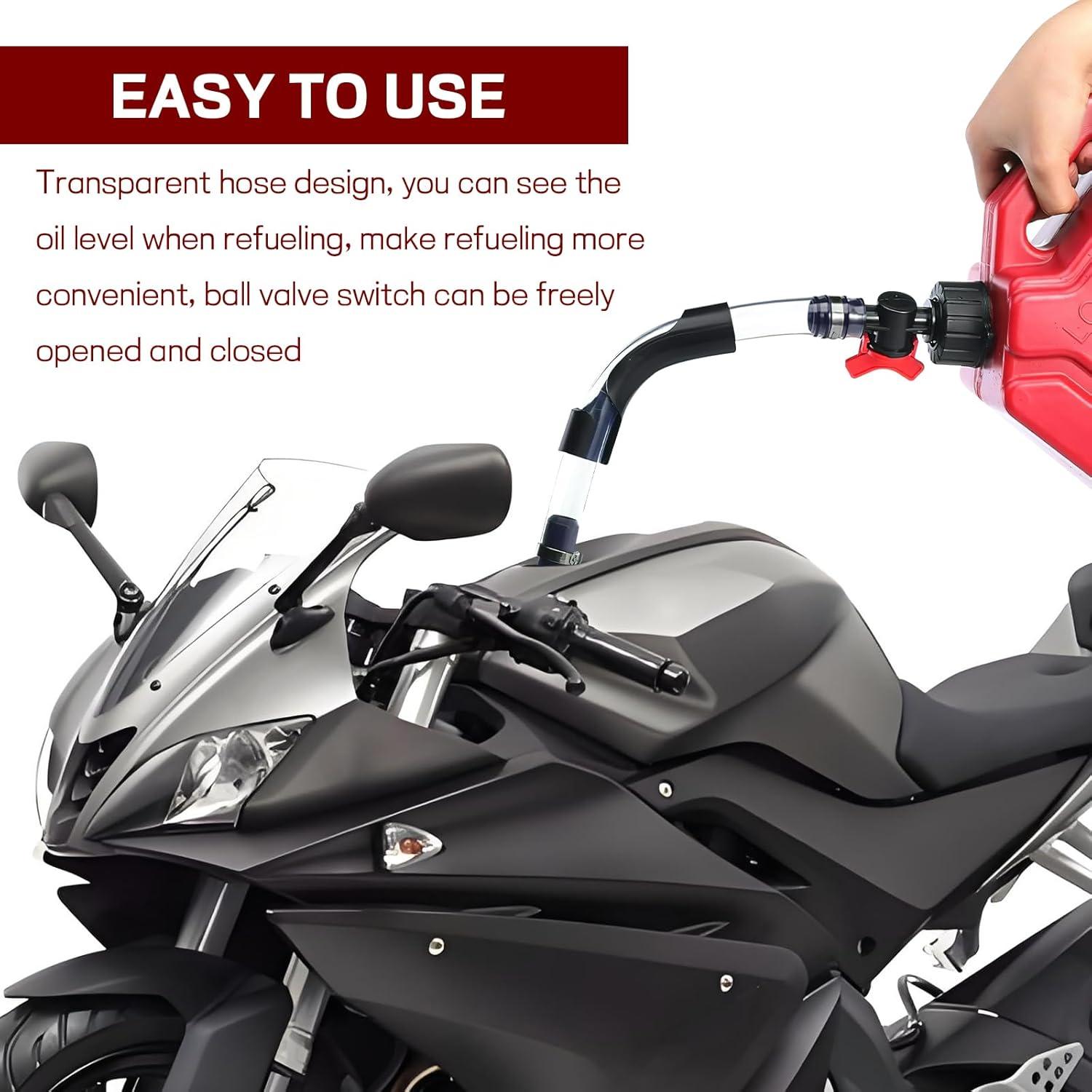 Kit de Manguera de Combustible Ongfuwu con Válvula y Curvador