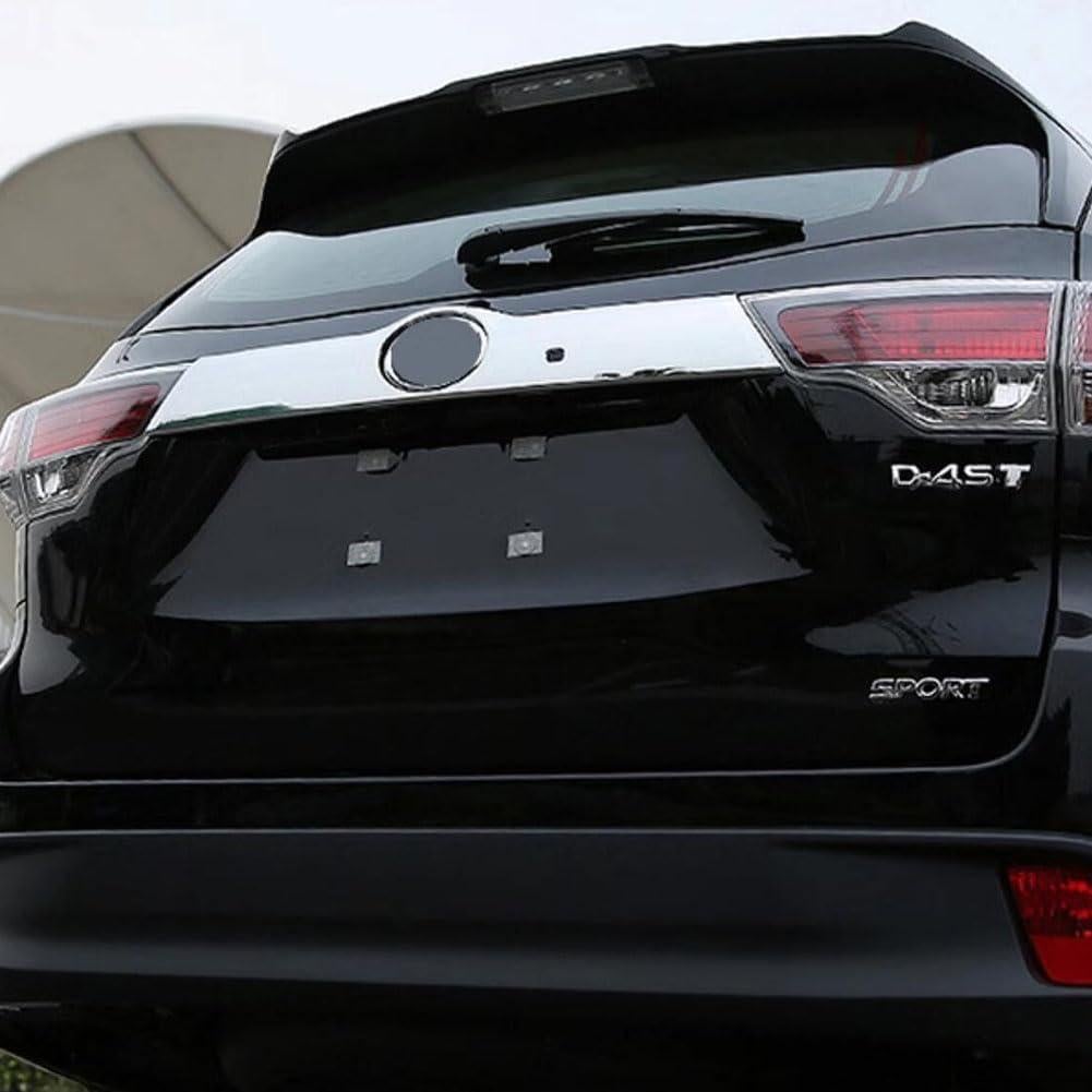 Moldura de Tapa de Maletero Cromada ABS Beautost para Toyota Highlander 2016-2019