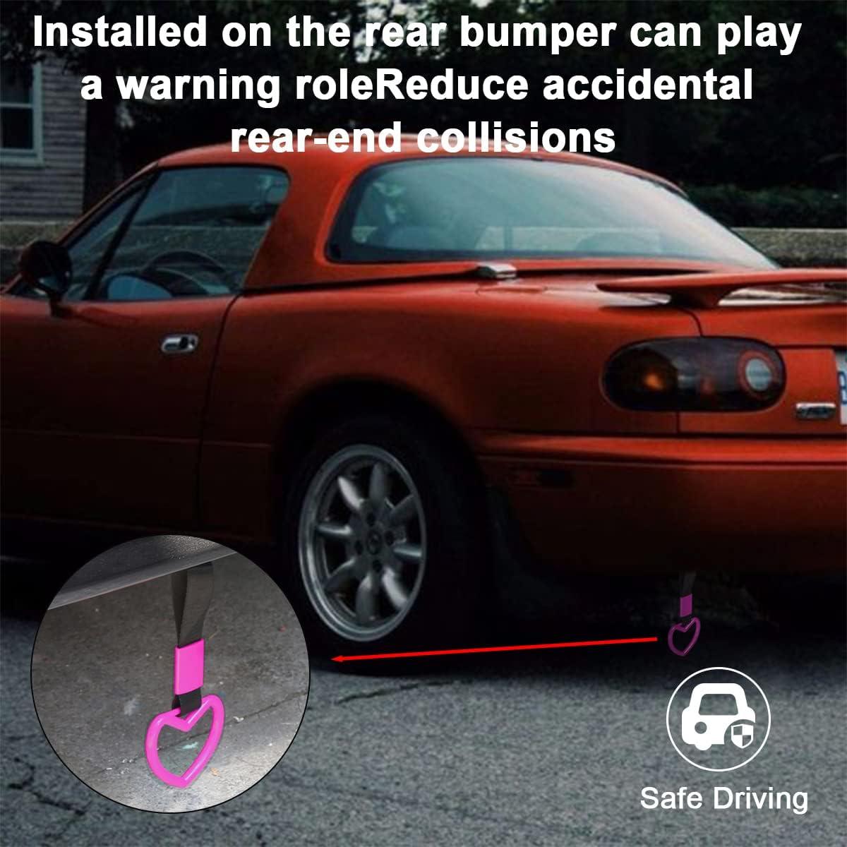 Anillos Tsurikawa Fekey&JF 2PCS Corazón Rosa/Negro 23.4cm