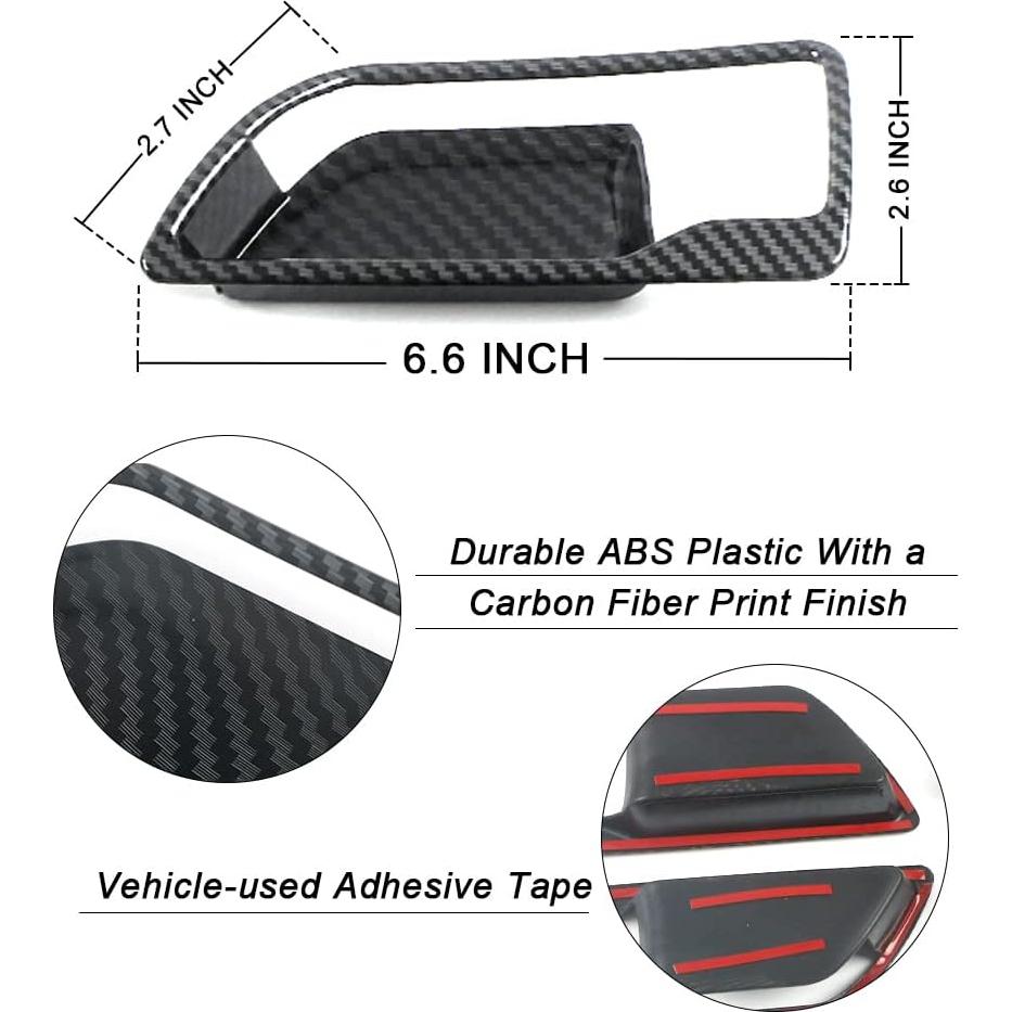 Cubiertas de Mango Interior CHICHENKJ para Toyota Highlander 2020-2023