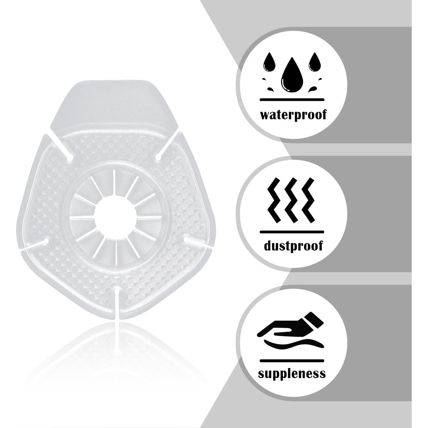 Cubierta de Polvo para Limpiaparabrisas Carleef 6PCS Silicona