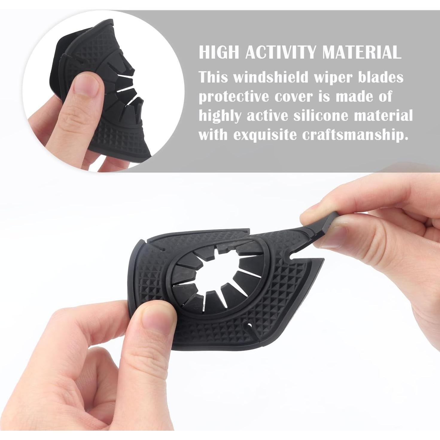 Cubierta de Polvo para Limpiaparabrisas Carleef 6PCS Silicona