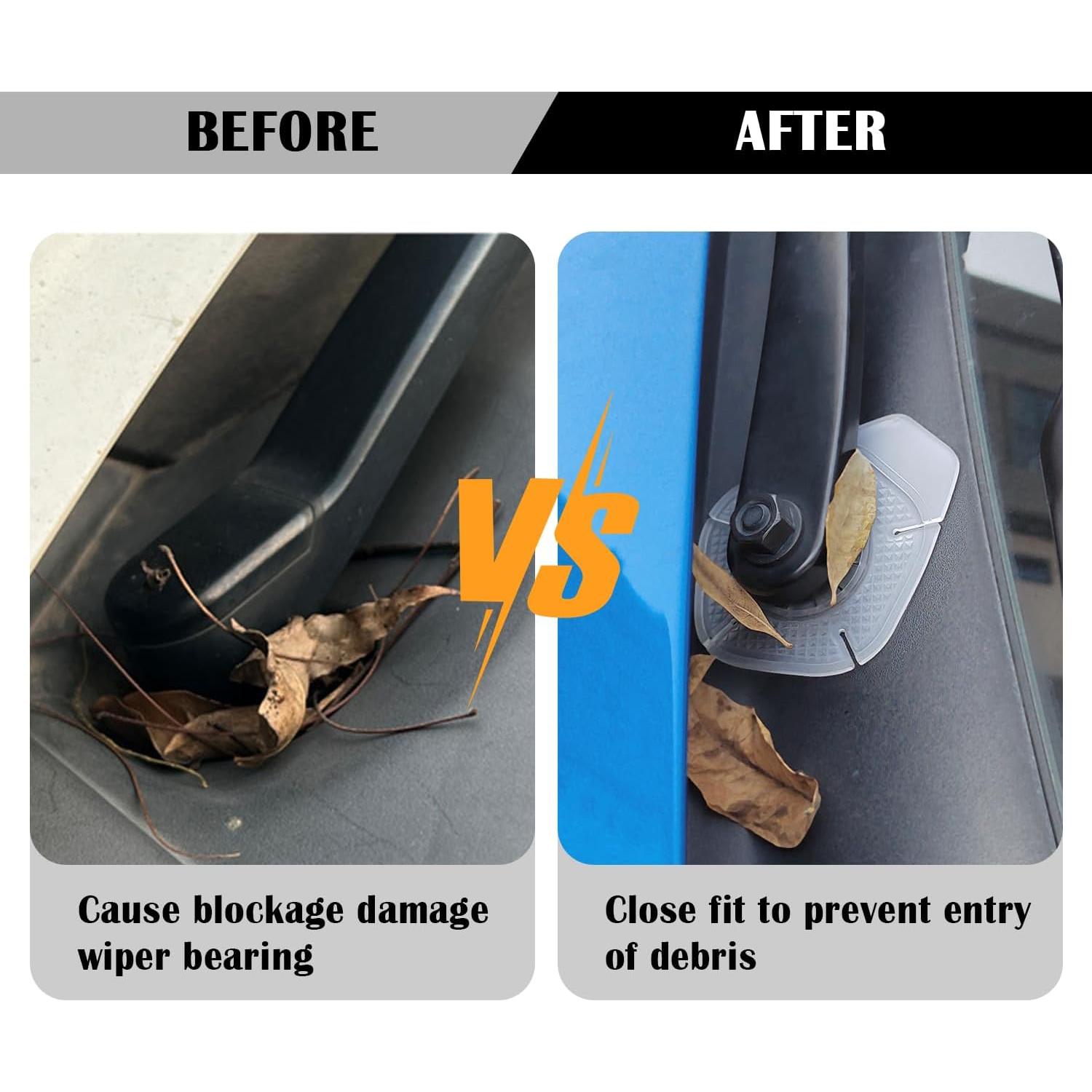 Cubierta de Polvo para Limpiaparabrisas Carleef 6PCS Silicona