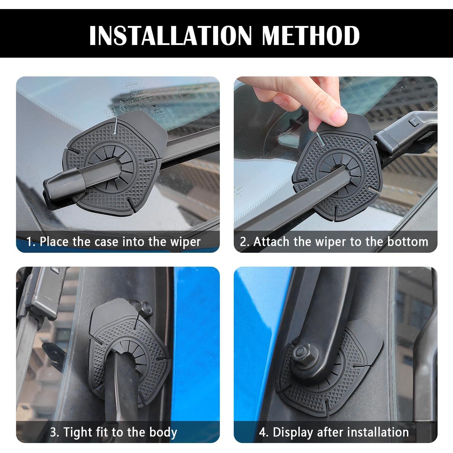 Cubierta de Polvo para Limpiaparabrisas Carleef 6PCS Silicona