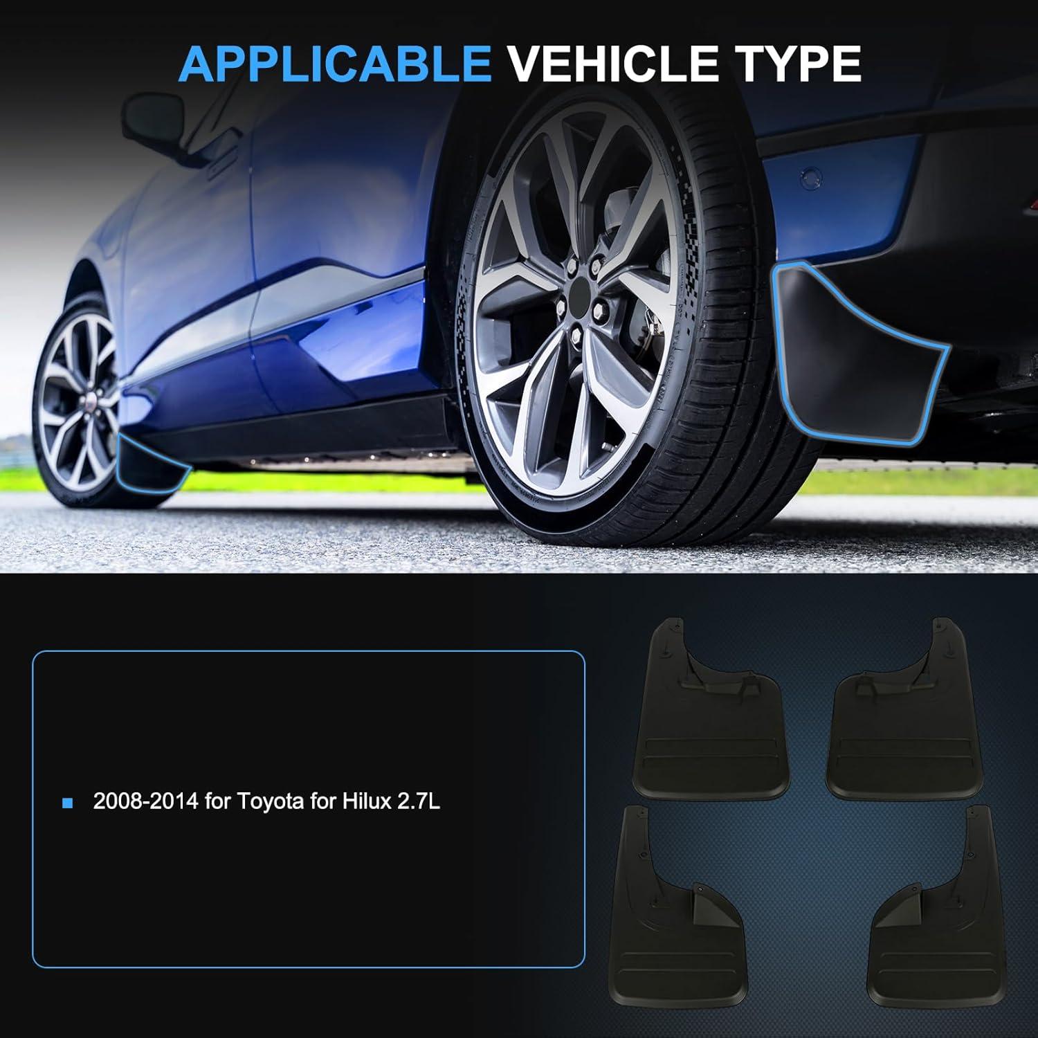 Guardabarros Delanteros y Traseros ECCPP para Toyota Hilux 2006-2014