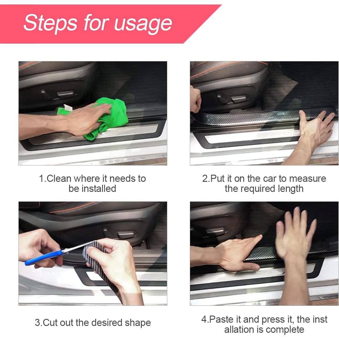 Protector de Entrada de Puerta de Coche BLAU GRUN 5D Negro 1000.6 cm