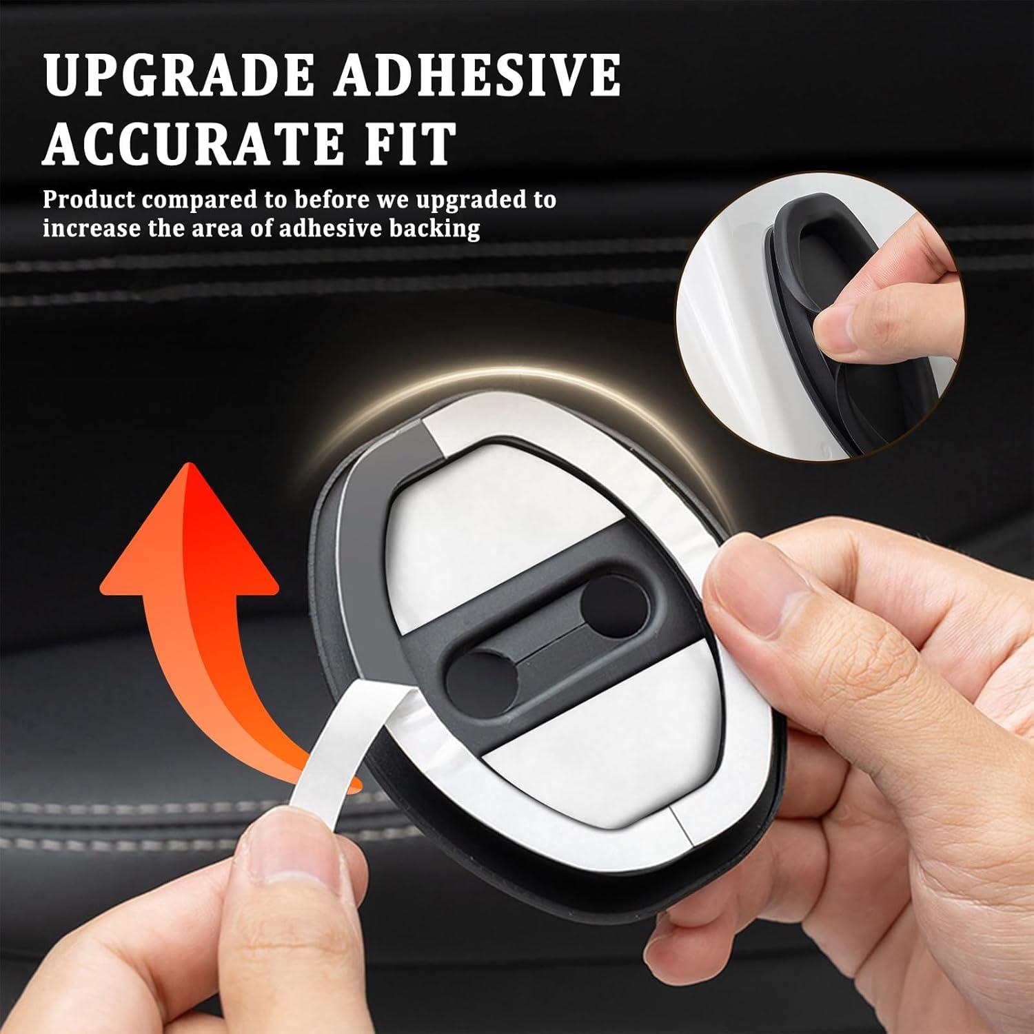 Cubierta de pestillo de puerta de coche Figpade 2 PCS Silicona