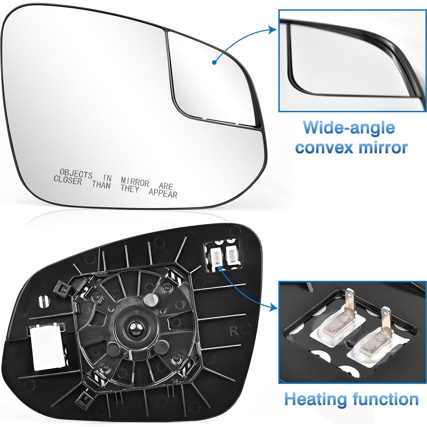 Espejo retrovisor derecho TOP-MAX convexo calefaccionado Toyota RAV4 2016-2018 / 4Runner 2014-2023