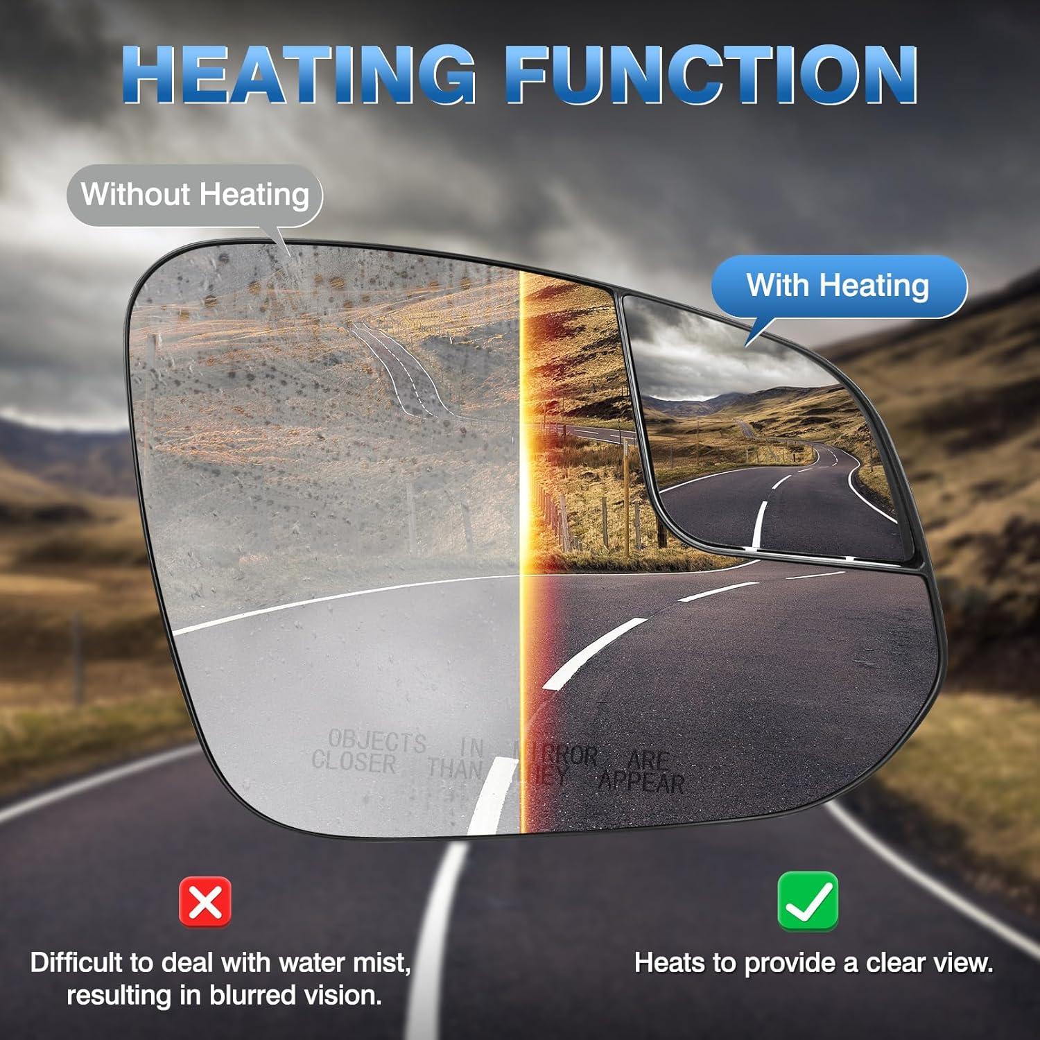 Espejo retrovisor derecho TOP-MAX convexo calefaccionado Toyota RAV4 2016-2018 / 4Runner 2014-2023