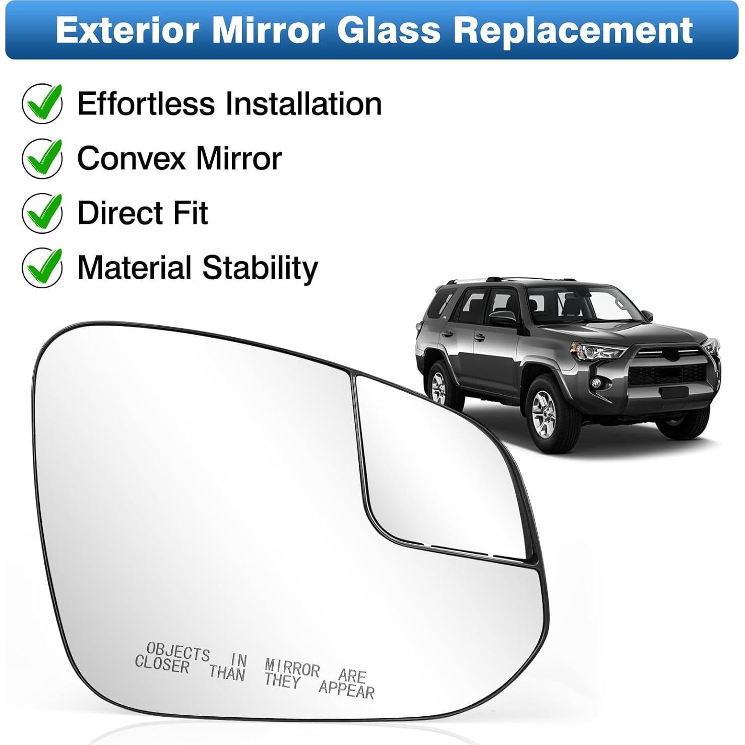 Espejo retrovisor derecho TOP-MAX convexo calefaccionado Toyota RAV4 2016-2018 / 4Runner 2014-2023