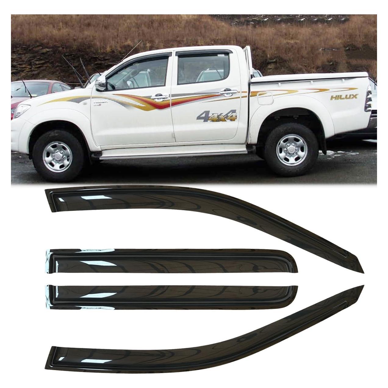 Deflectores de Ventana Deebior 4pcs para Toyota Hilux 2005-2021