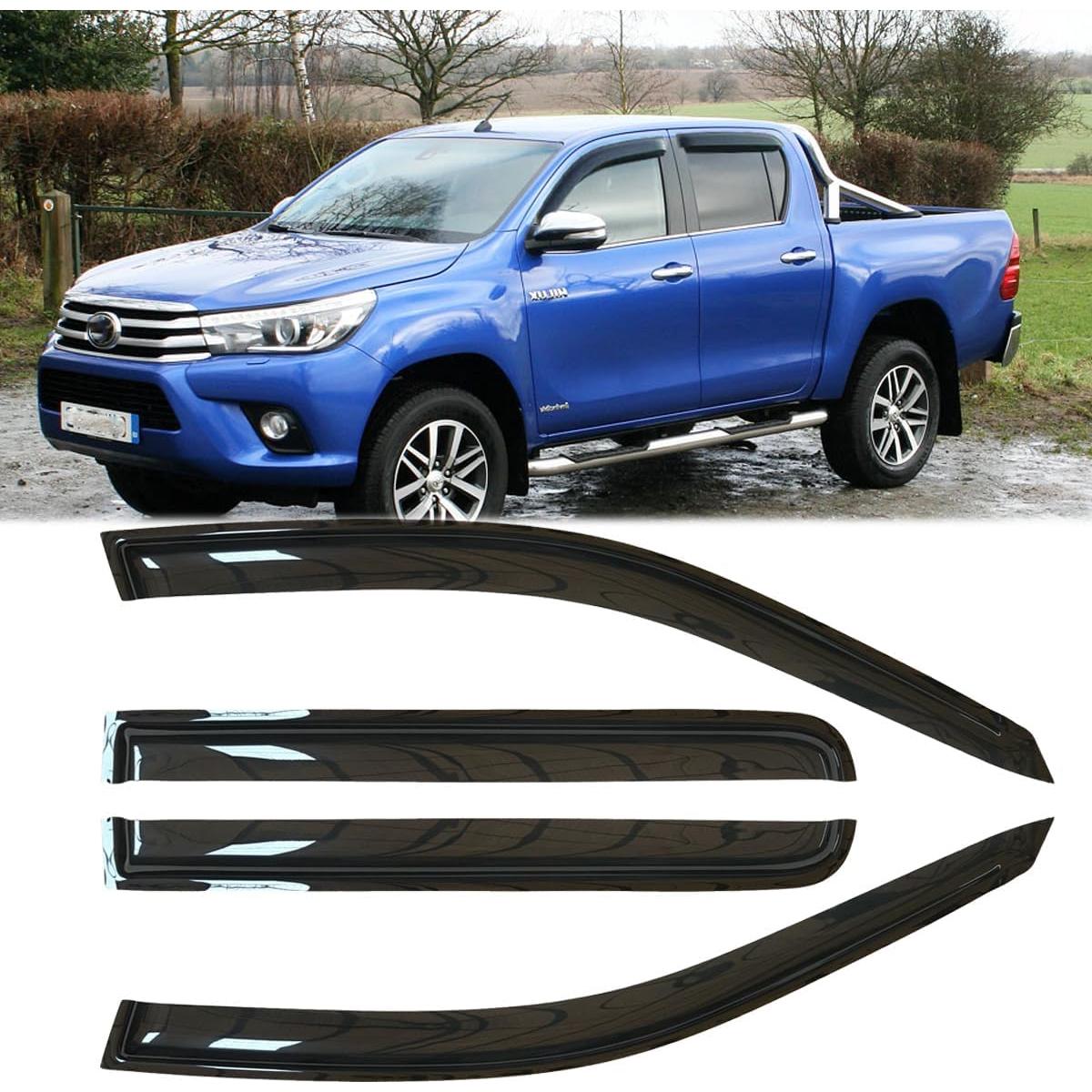 Deflectores de Ventana Deebior 4pcs para Toyota Hilux 2005-2021
