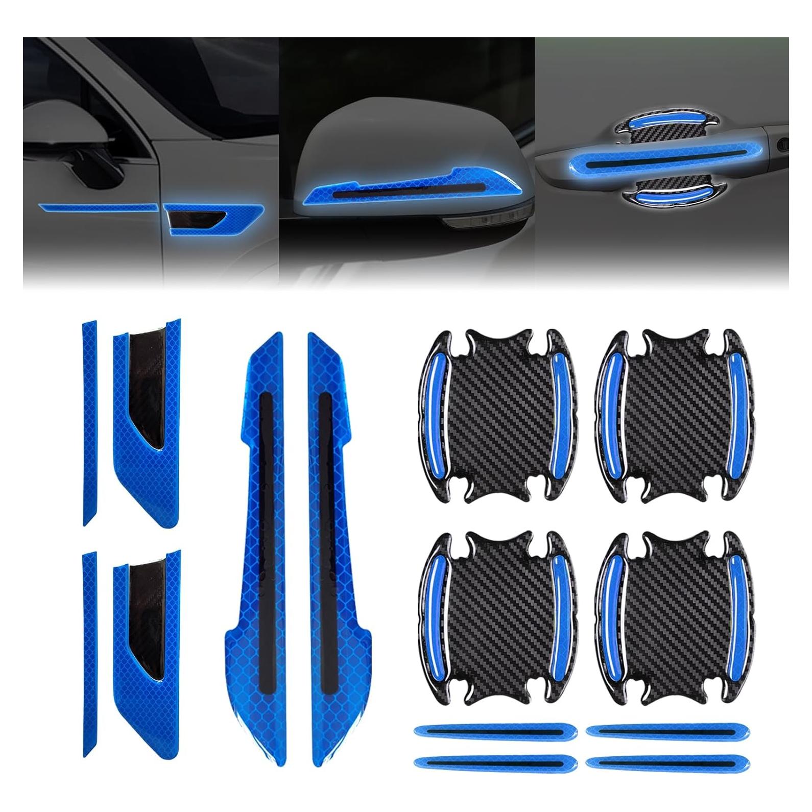 Juego de Calcomanías Reflectantes CmeRto 12 Piezas Azul