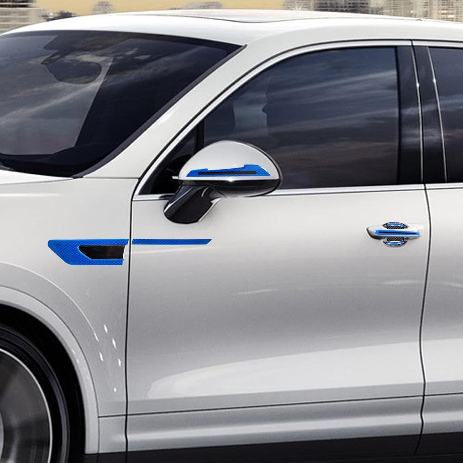 Juego de Calcomanías Reflectantes CmeRto 12 Piezas Azul