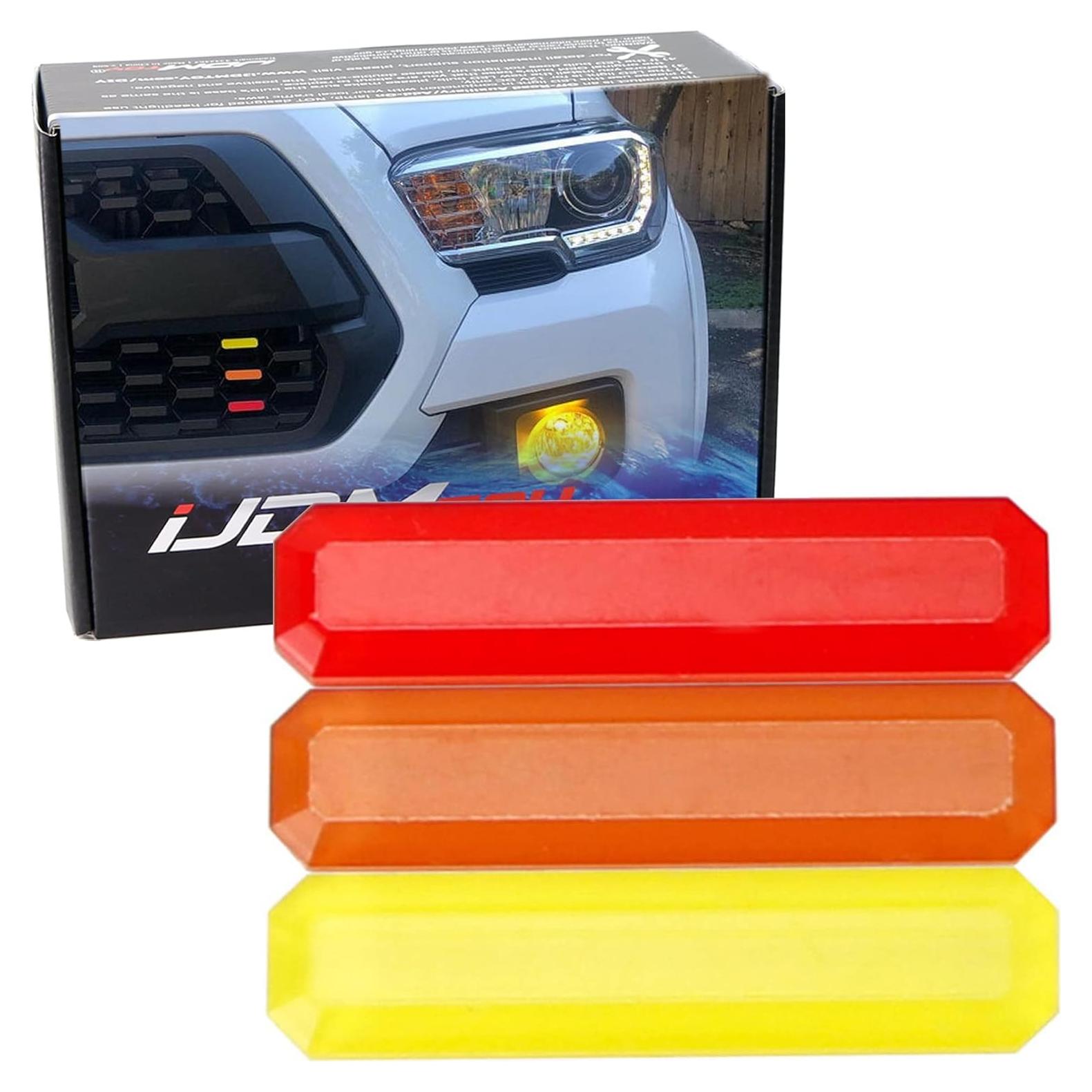 Insignia de Parrilla Retro iJDMTOY 3 Colores para Toyota Tacoma 2016-23