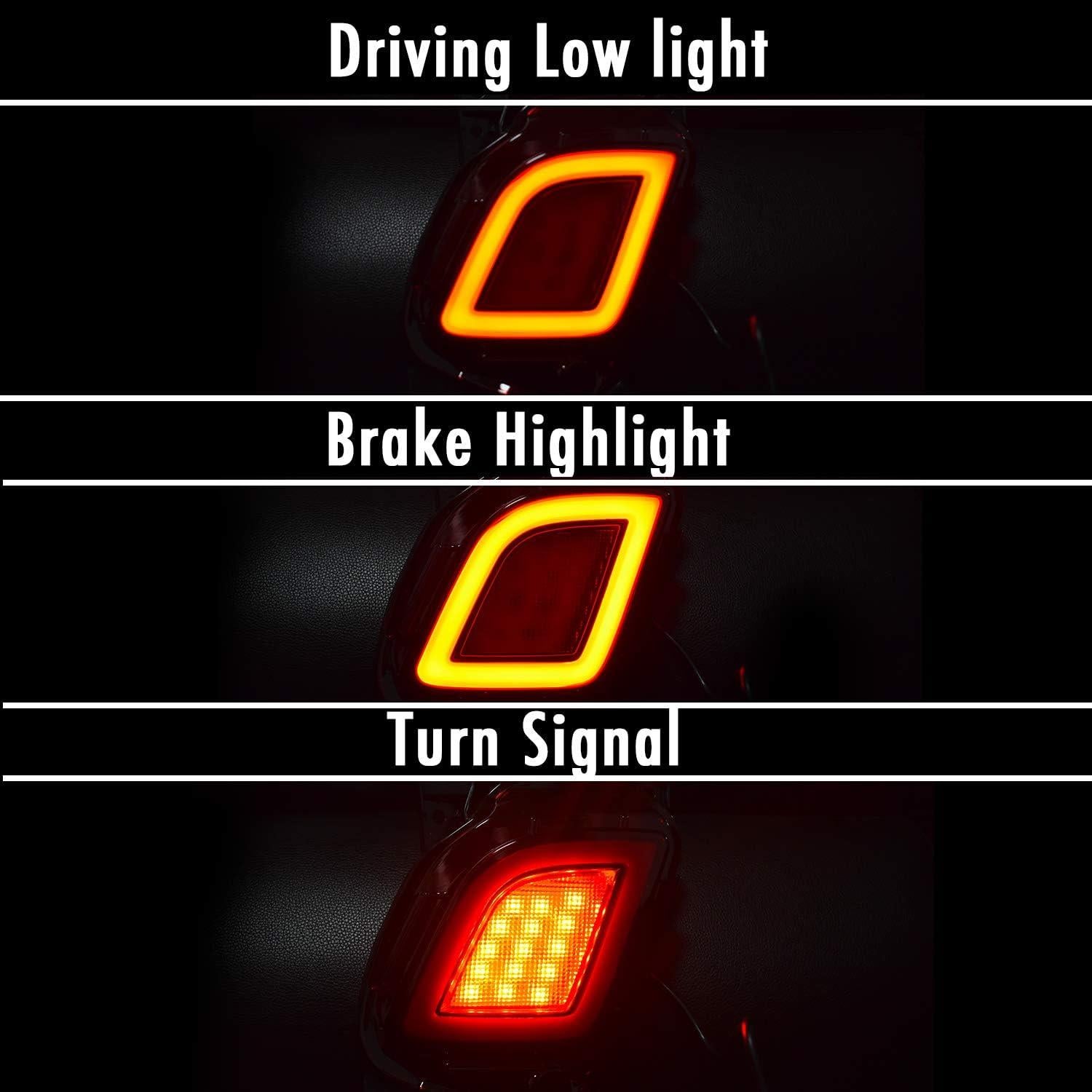 Luz de Niebla LED Trasera GeeGee para Toyota Highlander 2015-2018