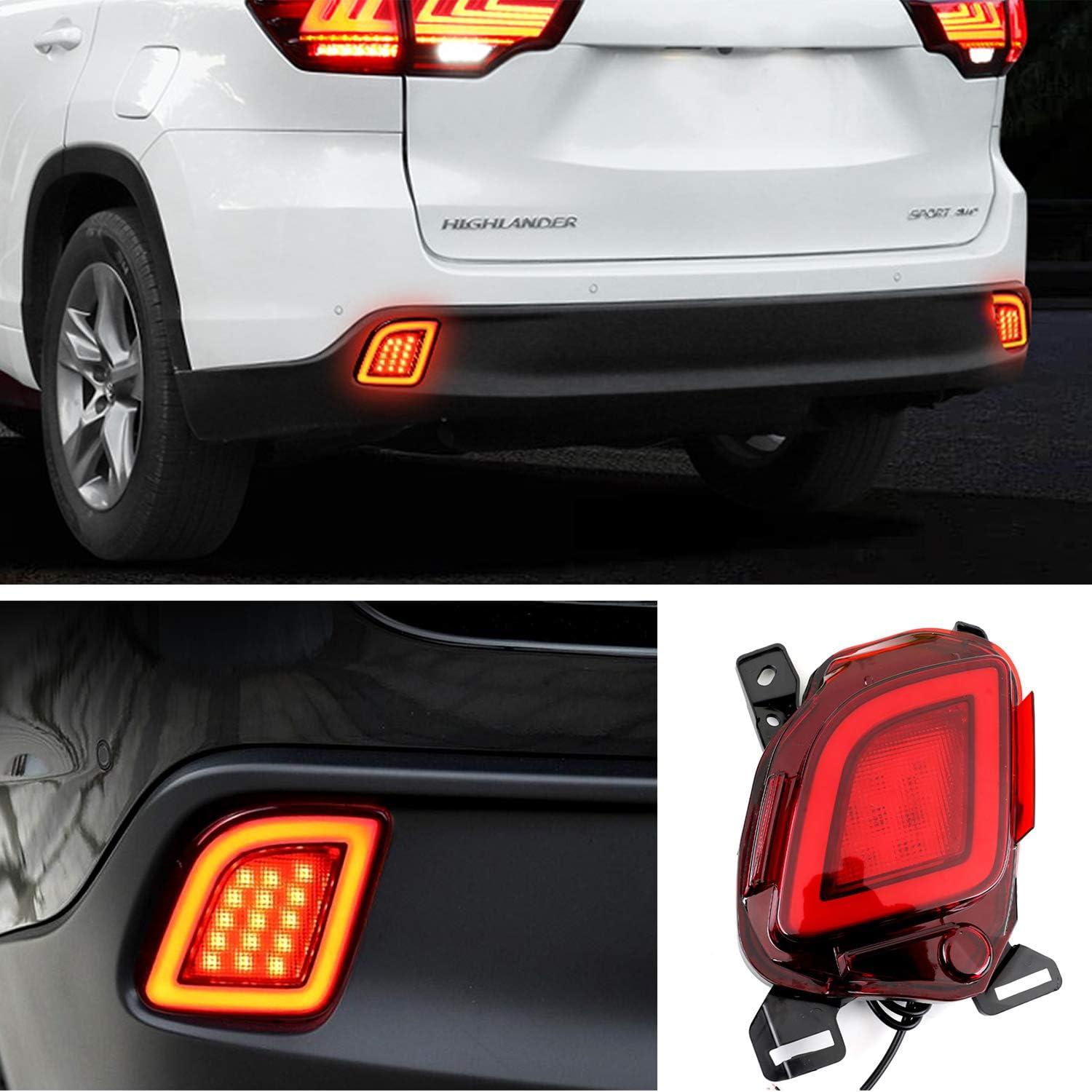 Luz de Niebla LED Trasera GeeGee para Toyota Highlander 2015-2018