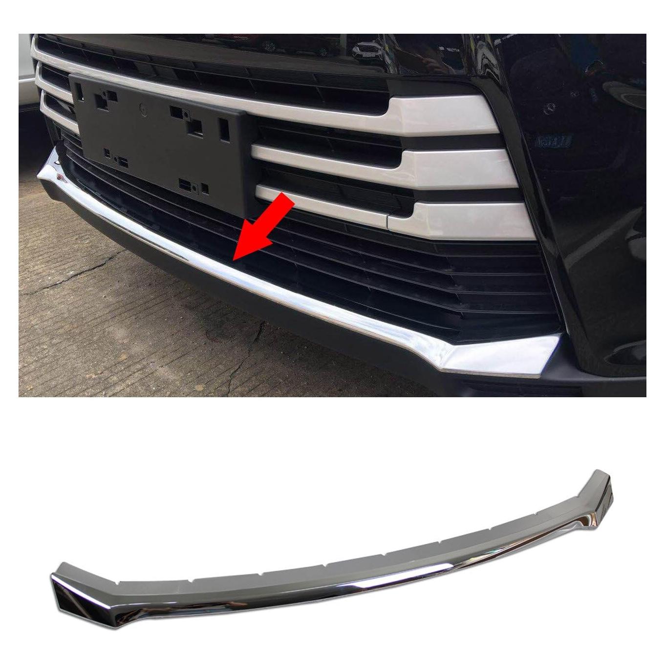 Protector de Parachoques Delantero Cromado Beautost para Toyota Highlander 2018-2019