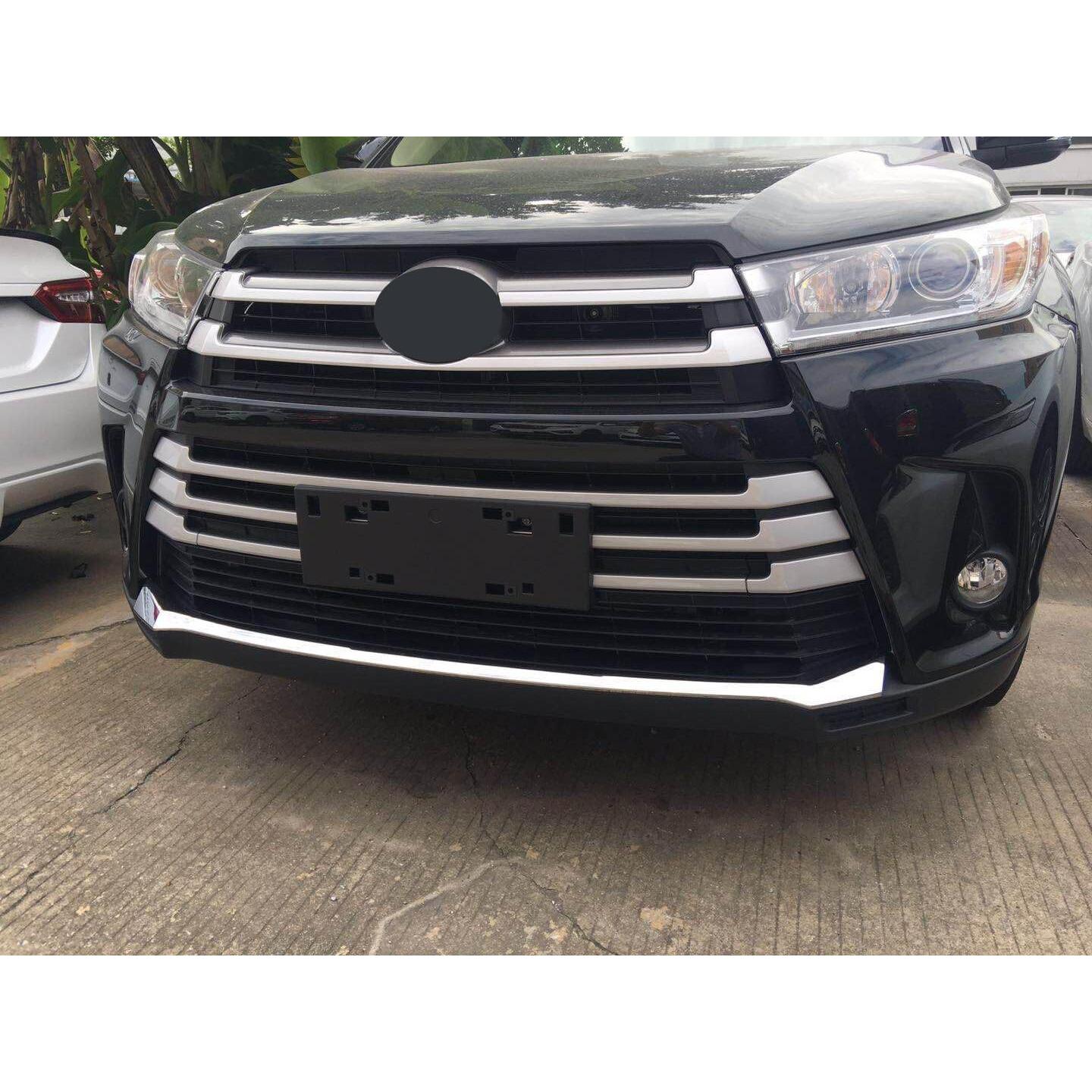 Protector de Parachoques Delantero Cromado Beautost para Toyota Highlander 2018-2019