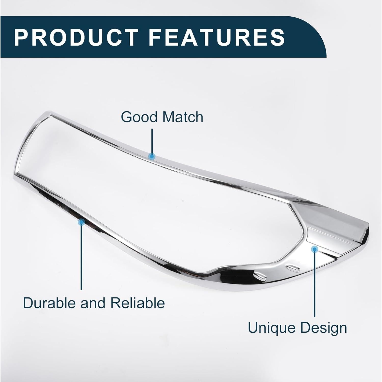 Bisel de Recubrimiento de Faros TUCKBOLD para Toyota HILUX REVO 2015-2017