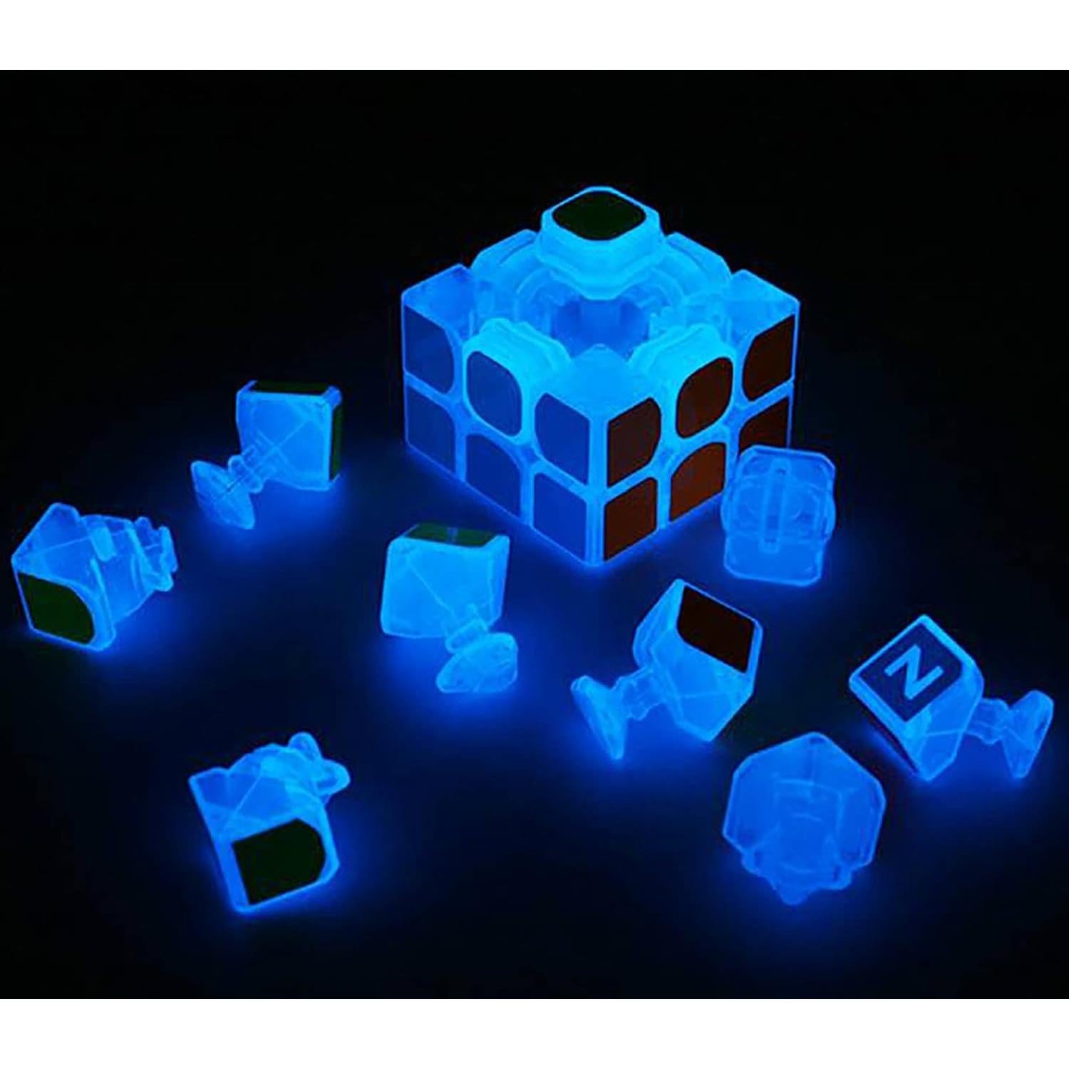 Cubo Mágico Fluorescente 3x3 ZhildChen Brilla en la Oscuridad