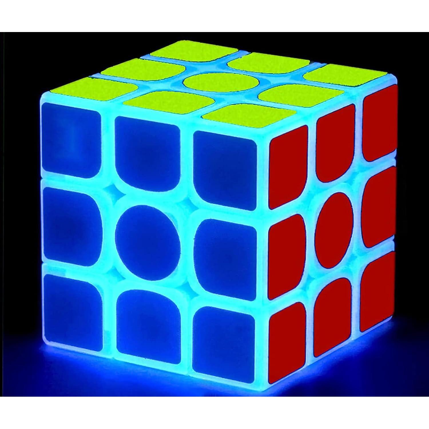 Cubo Mágico Fluorescente 3x3 ZhildChen Brilla en la Oscuridad