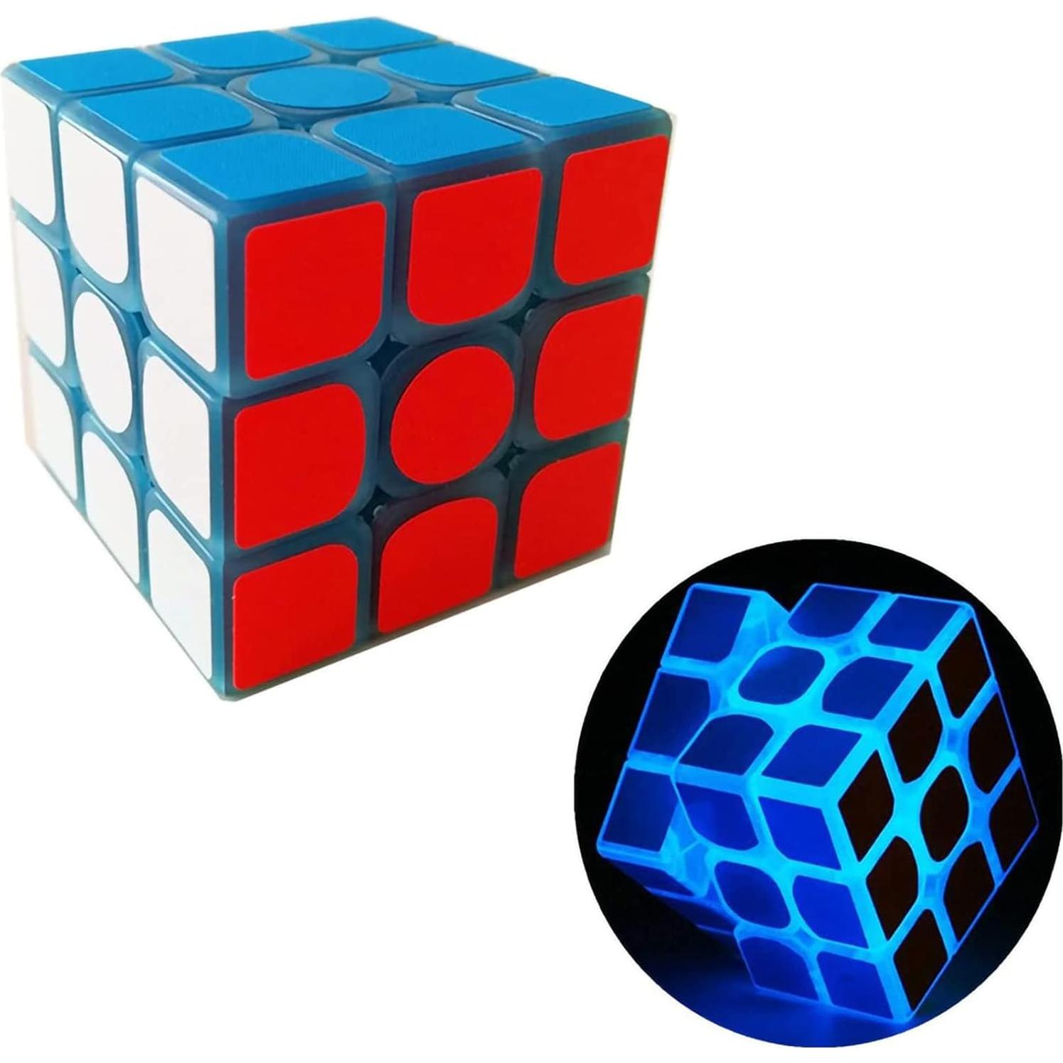 Cubo Mágico Fluorescente 3x3 ZhildChen Brilla en la Oscuridad