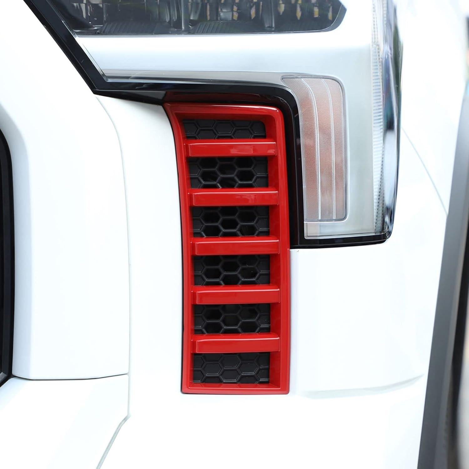 Cubierta de Rejilla de Faro Toyota Tundra 2022-2025 Rojo