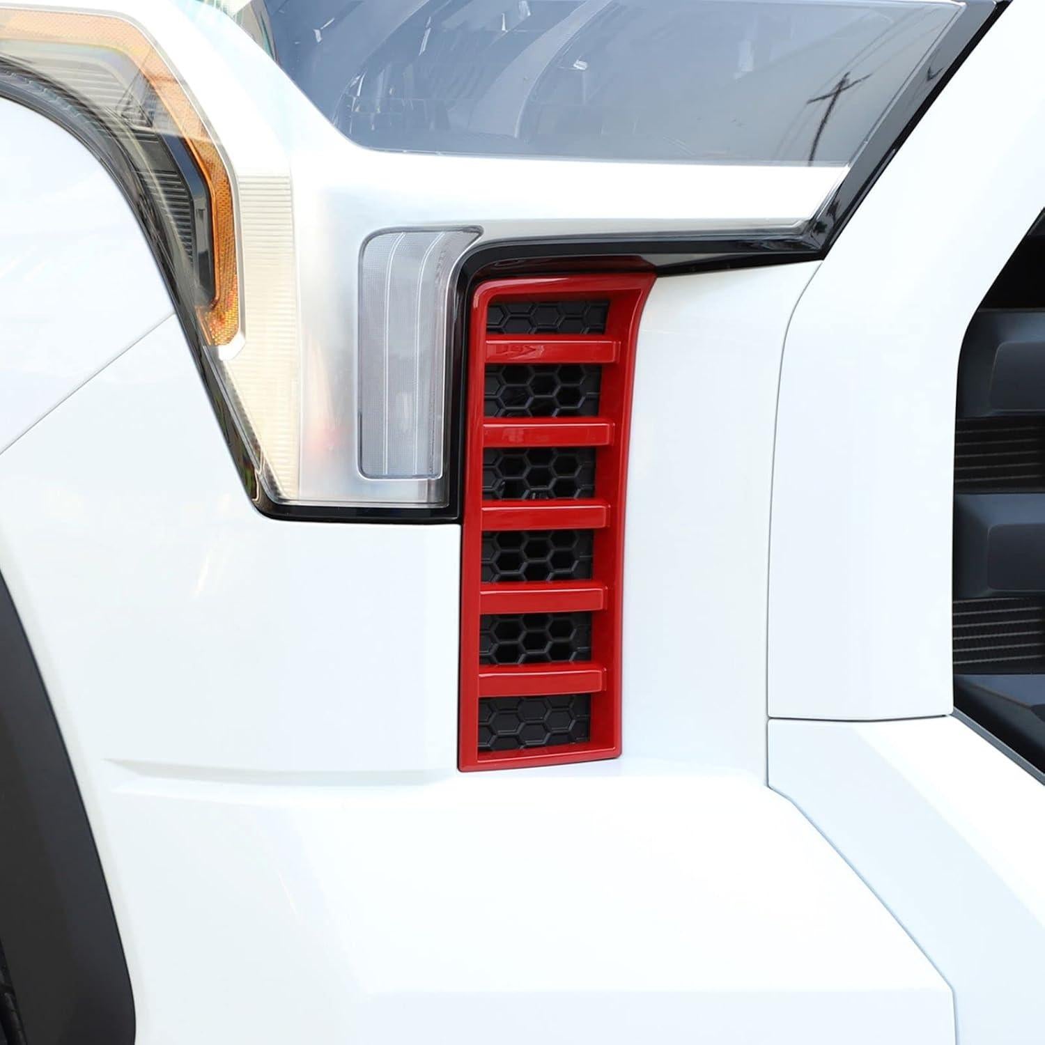 Cubierta de Rejilla de Faro Toyota Tundra 2022-2025 Rojo