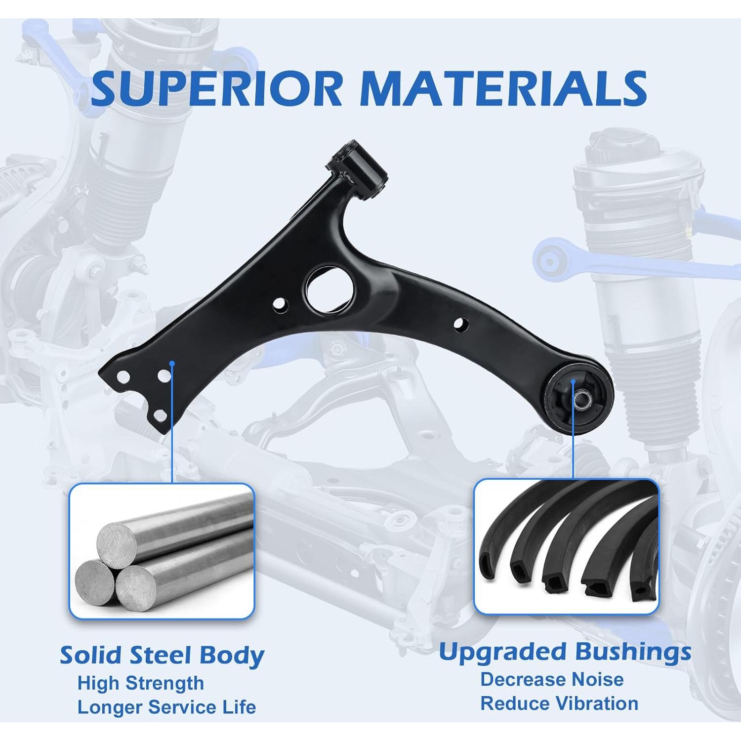 Kit de Suspensión Gariqe 12 Piezas para Toyota Corolla 2003-2008