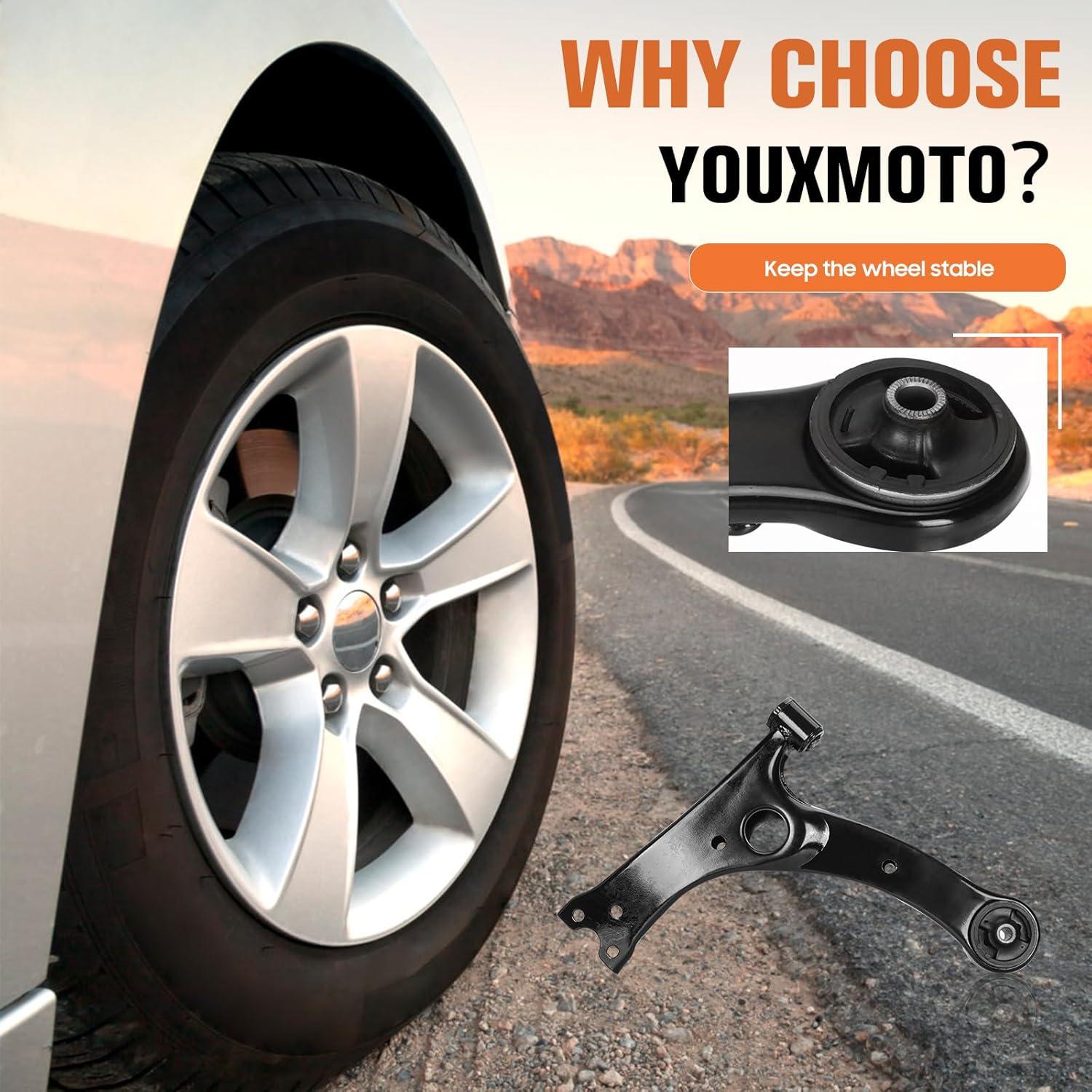 Kit de Suspensión 12 Piezas Youxmoto para Toyota Corolla 2003-2008