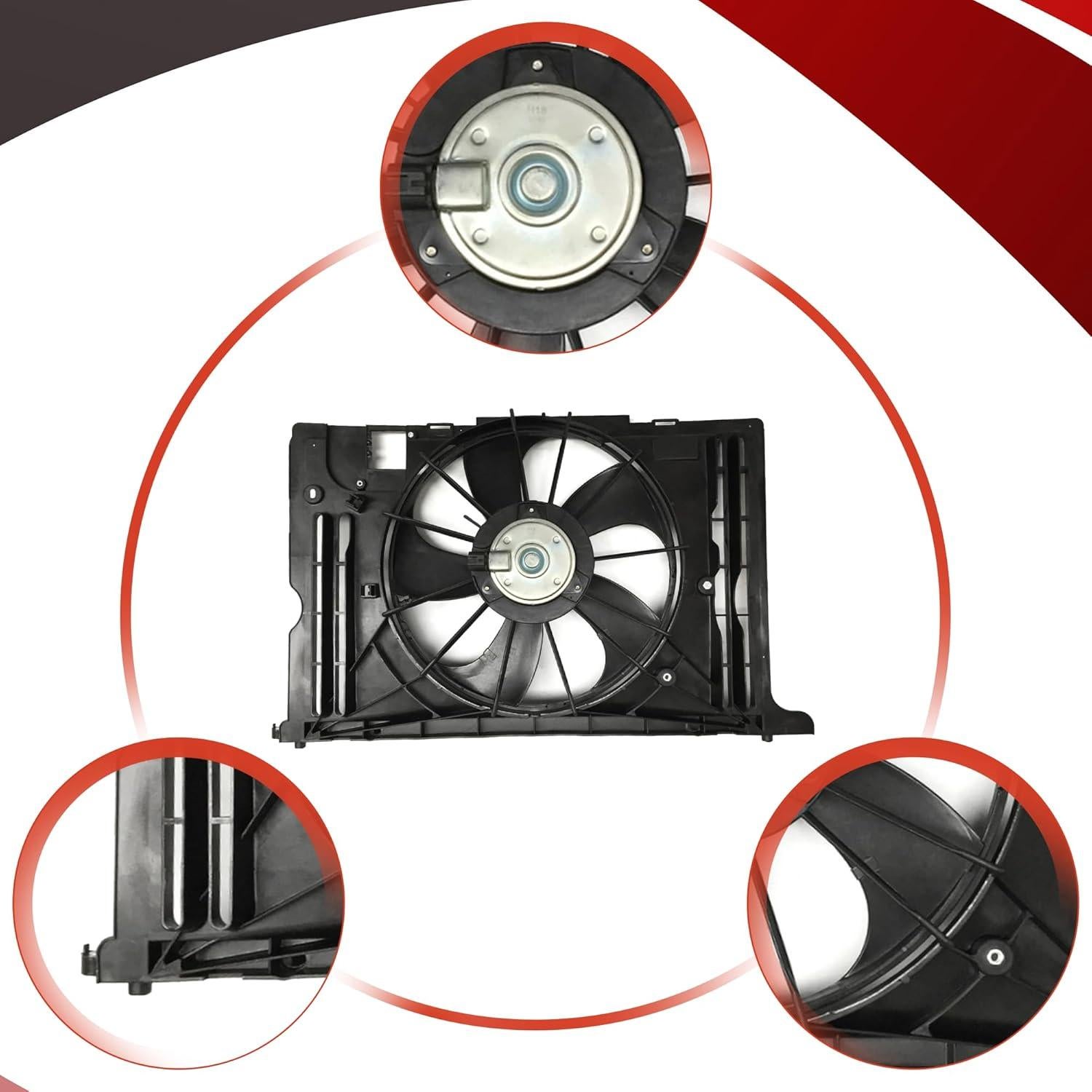 Ventilador de Enfriamiento Radiador PartsFlow 12V para Toyota