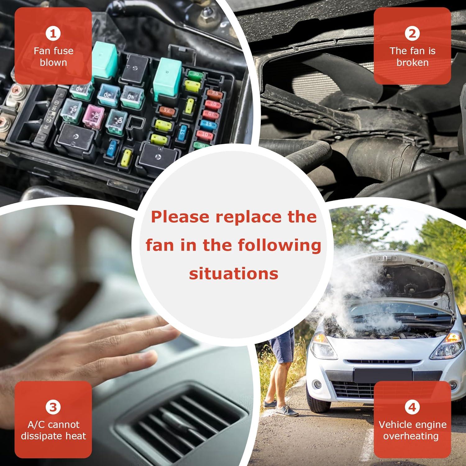 Ventilador de Enfriamiento Radiador PartsFlow 12V para Toyota