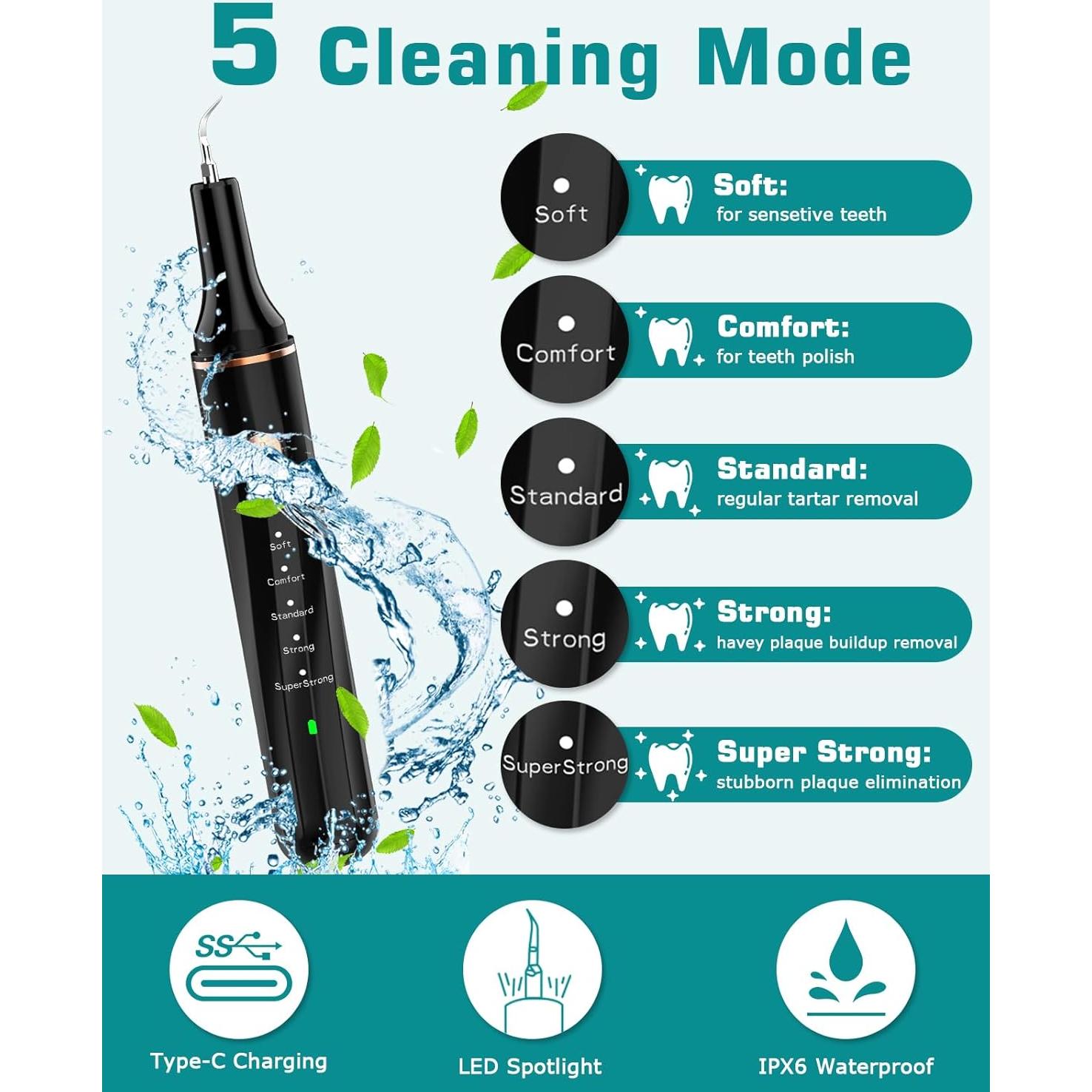 Kit de Limpieza Dental Ultrasónica para Perros Petbank 12 en 1