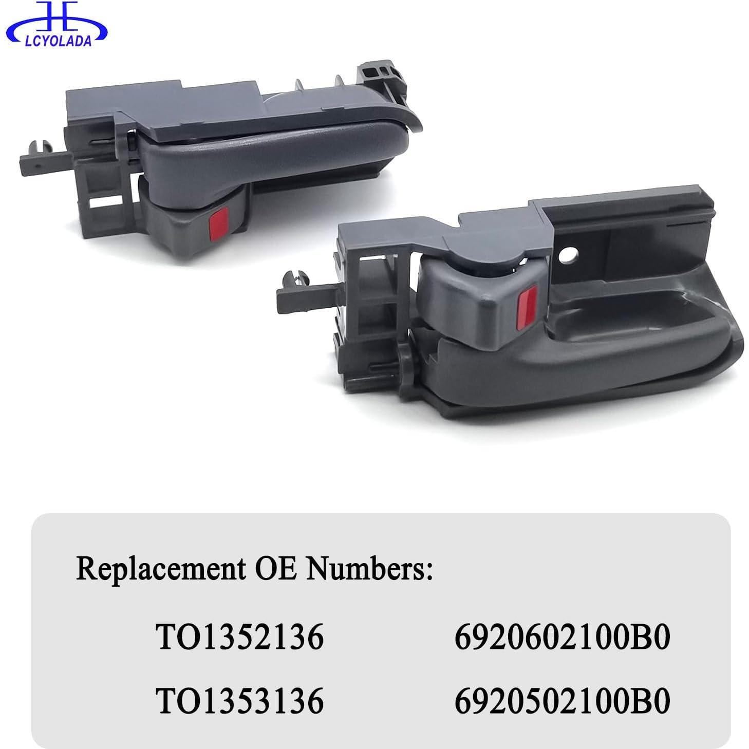 Juego de 4 Manijas de Puerta Interior Lcyolada para Toyota